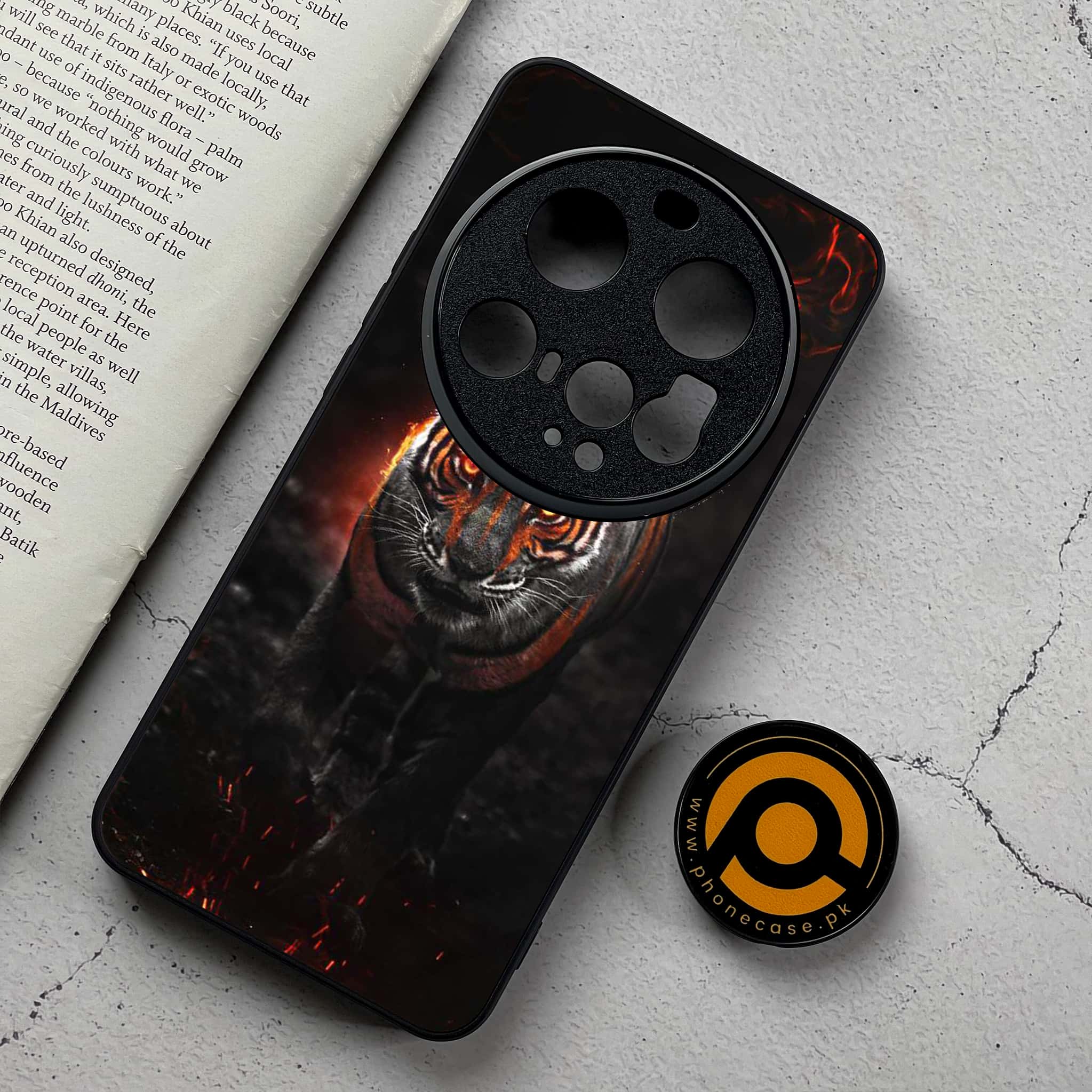 Xiaomi 15 Ultra - Tiger Series - Premium Metal Printed Soft Bumper Shockproof Case