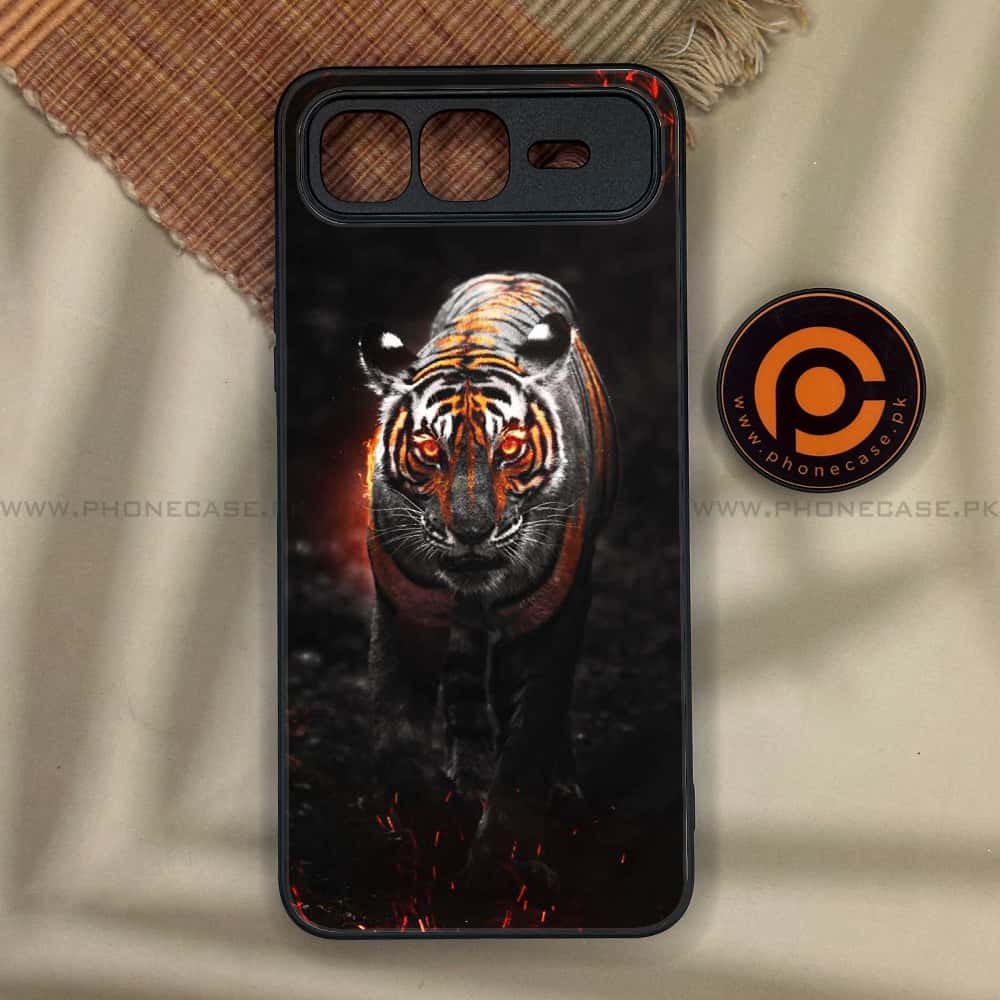 Infinix Smart 10 Plus - Tiger Series - Premium Metal Printed soft Bumper shock Proof Case