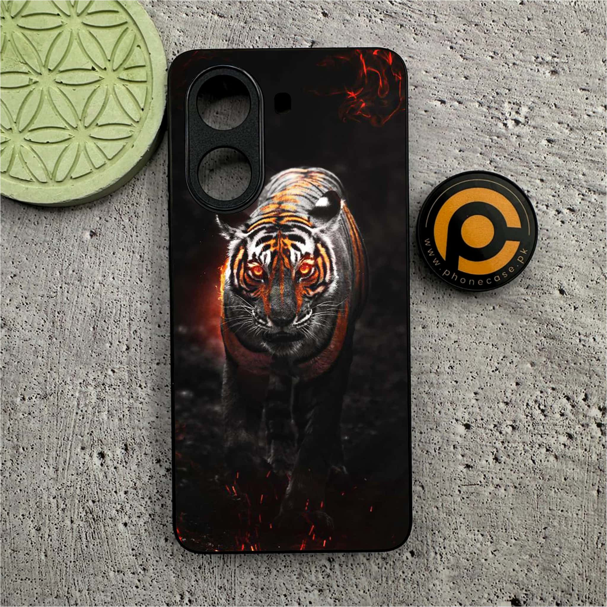 Xiaomi Poco X7 Pro 5G - Tiger Series - Premium Metal Printed soft Bumper shock Proof Case