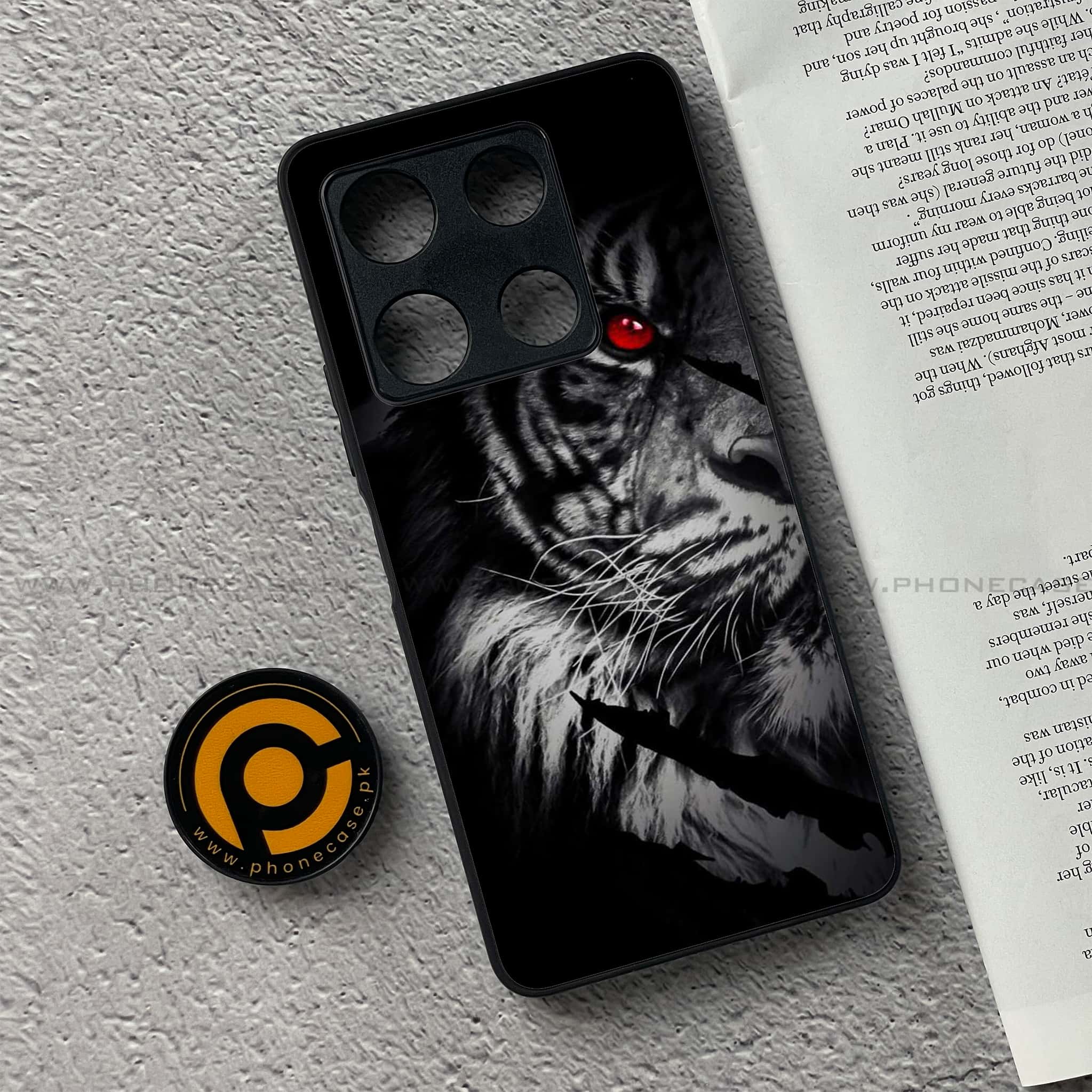 Infinix Note 30 Pro - Tiger Series - Premium Metal Printed soft Bumper shock Proof Case