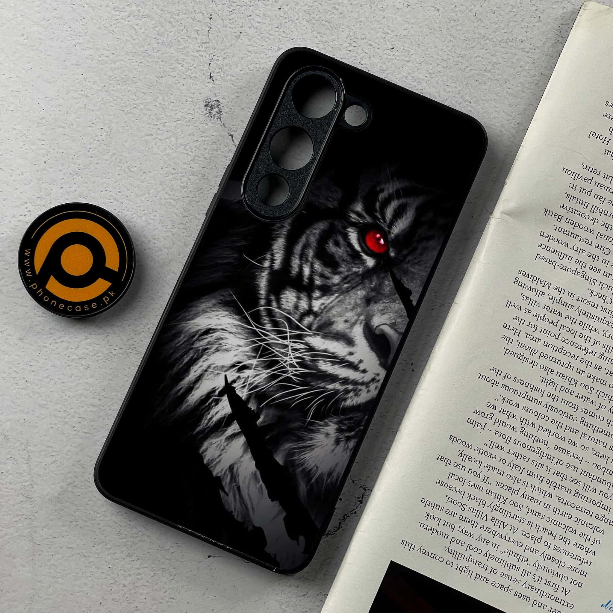 Vivo Y04 - Tiger Series - Premium Metal Printed Soft Bumper Shockproof Case