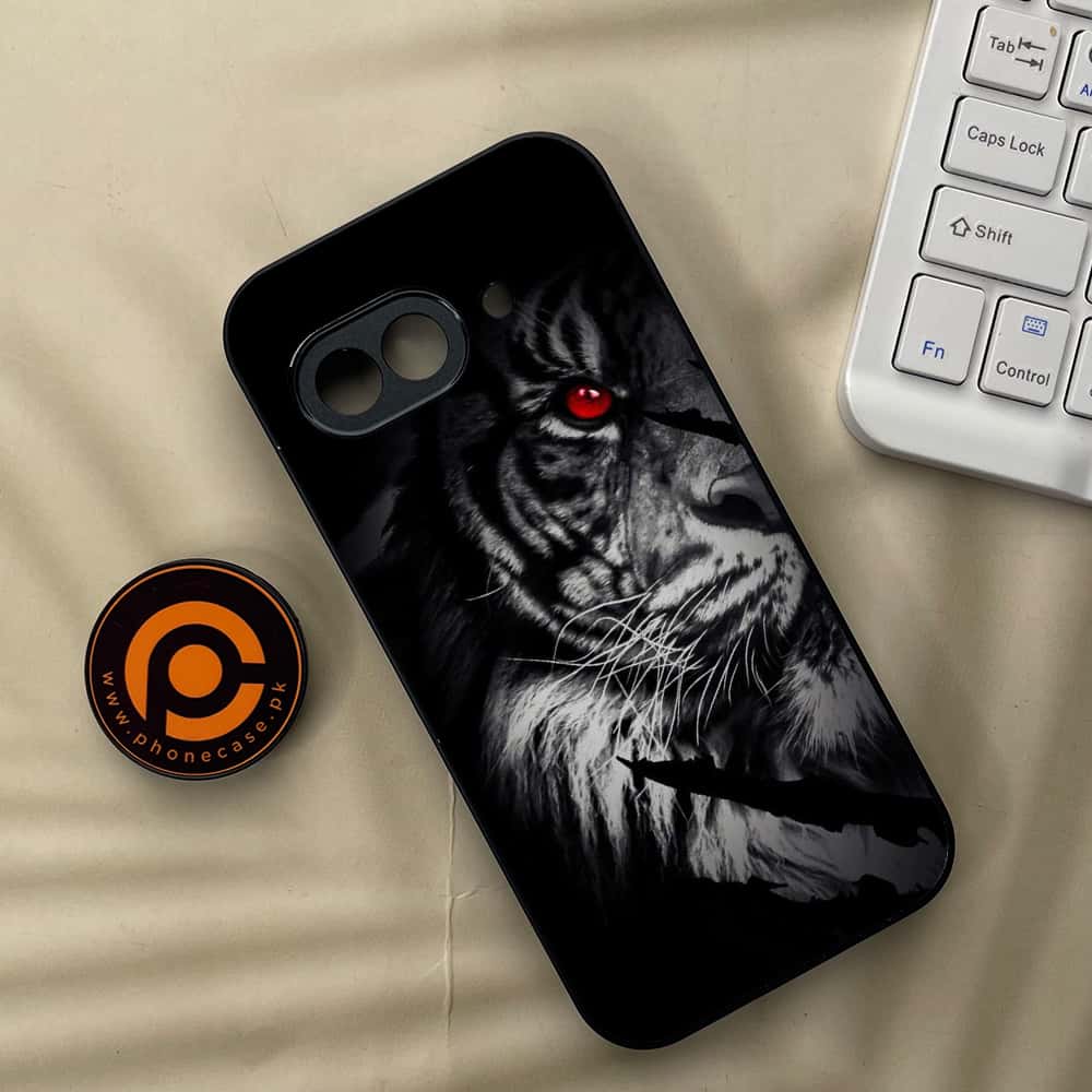 Google Pixel 9a - Tiger Series - Premium Metal Printed soft Bumper Shock Proof Case
