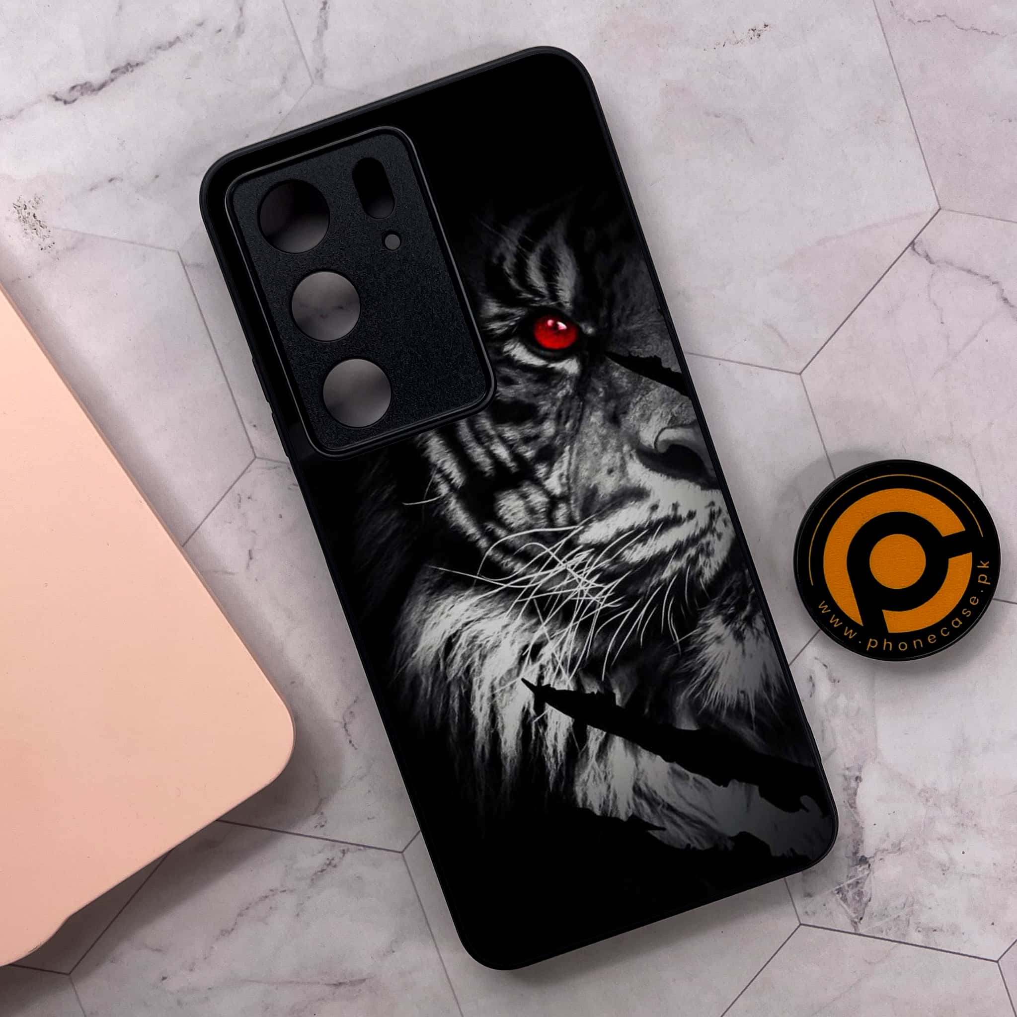 Realme C75x 4G - Tiger Series - Premium Metal Printed soft Bumper shock Proof Case
