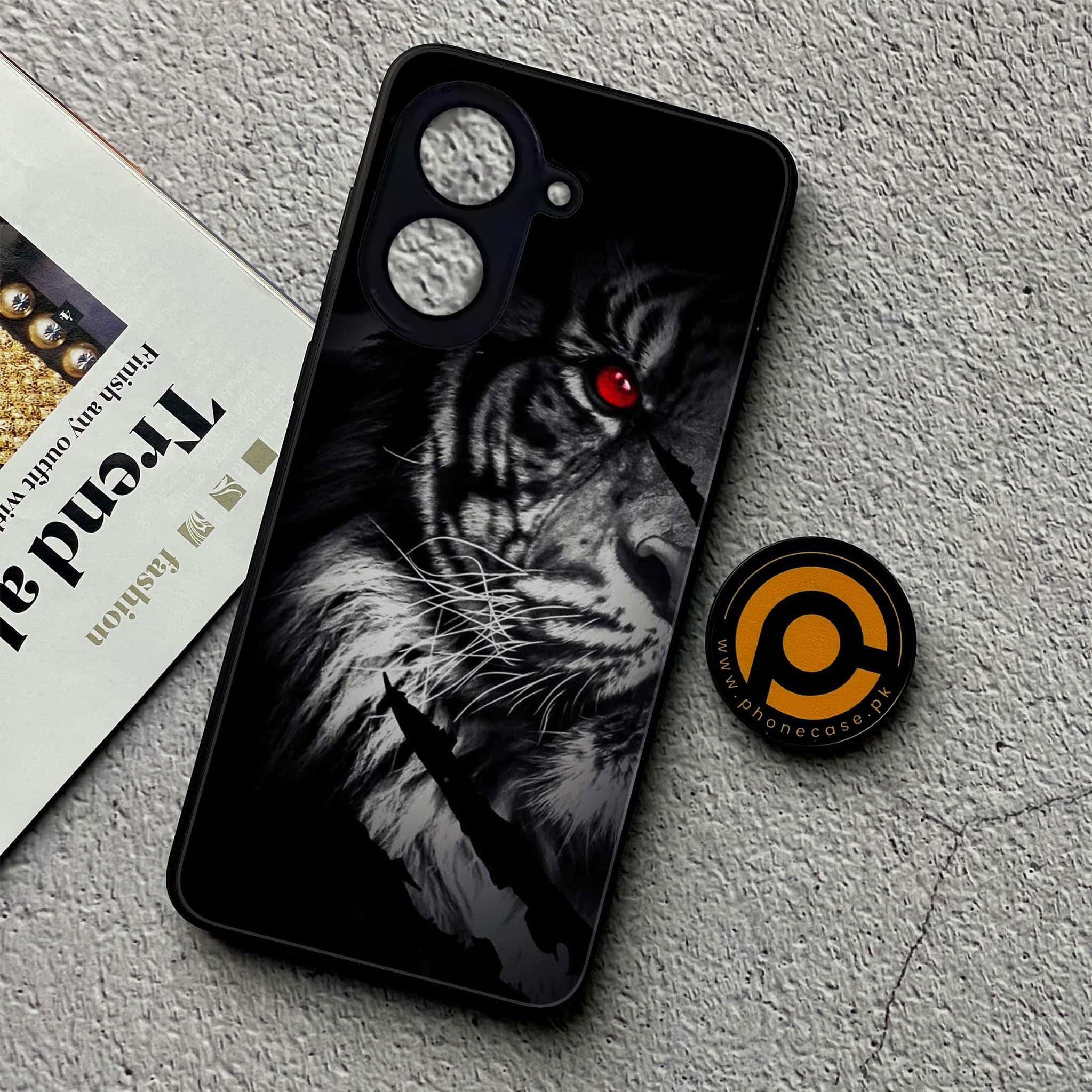 Xiaomi Redmi A5 - Tiger Series - Premium Metal Printed soft Bumper shock Proof Case