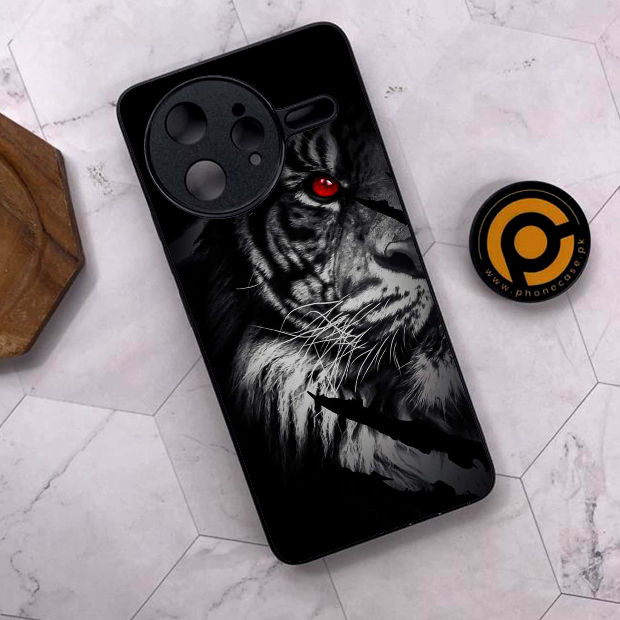 Xiaomi Poco F7 Ultra 5G - Tiger Series - Premium Metal Printed soft Bumper shock Proof Case