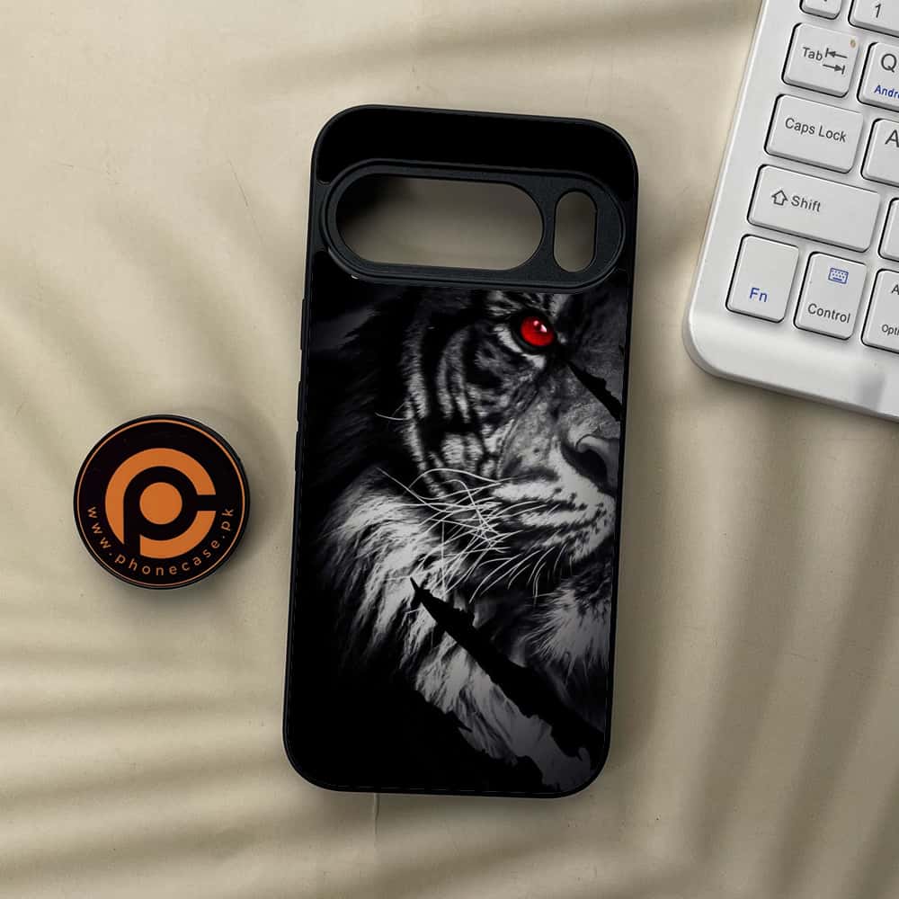Google Pixel 10  - Tiger Series - Premium Metal Printed soft Bumper Shockof Case