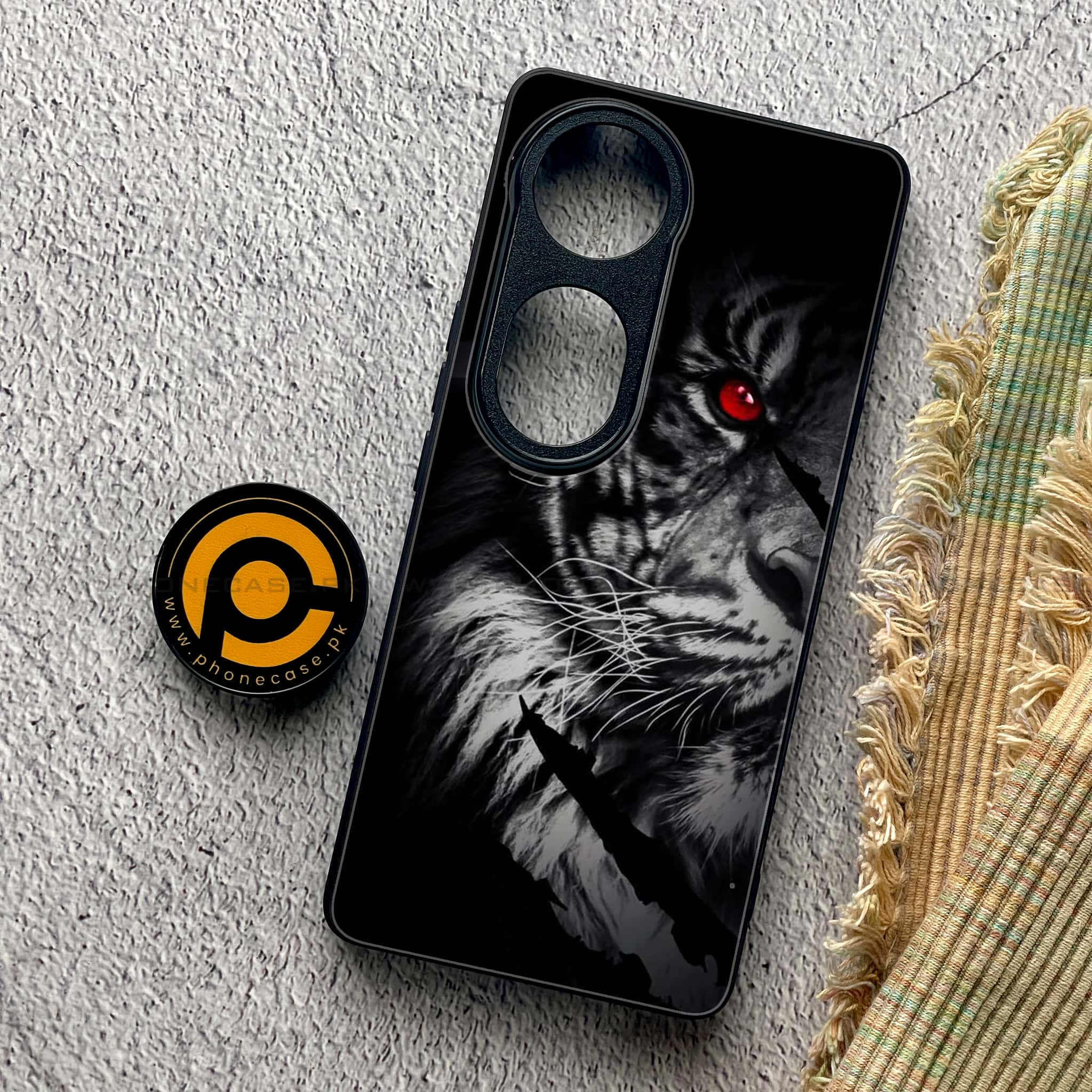 Vivo V40 Pro - Tiger Series - Premium Metal Printed soft Bumper shock Proof Case
