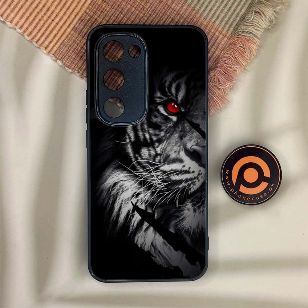 Tecno Spark 40 Pro Plus - Tiger Series - Premium Metal Printed soft Bumper shock Proof Case