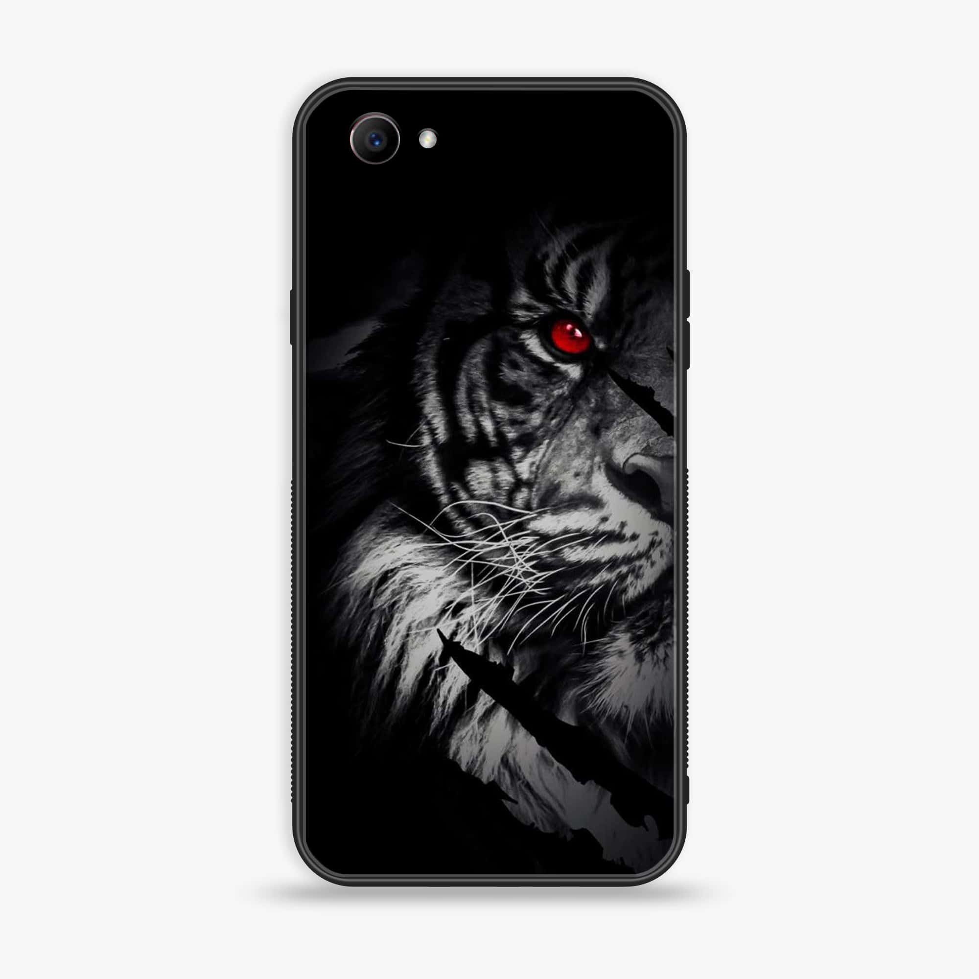 Oppo F7 Youth - Tiger Series - Premium Printed Glass soft Bumper shock Proof Case