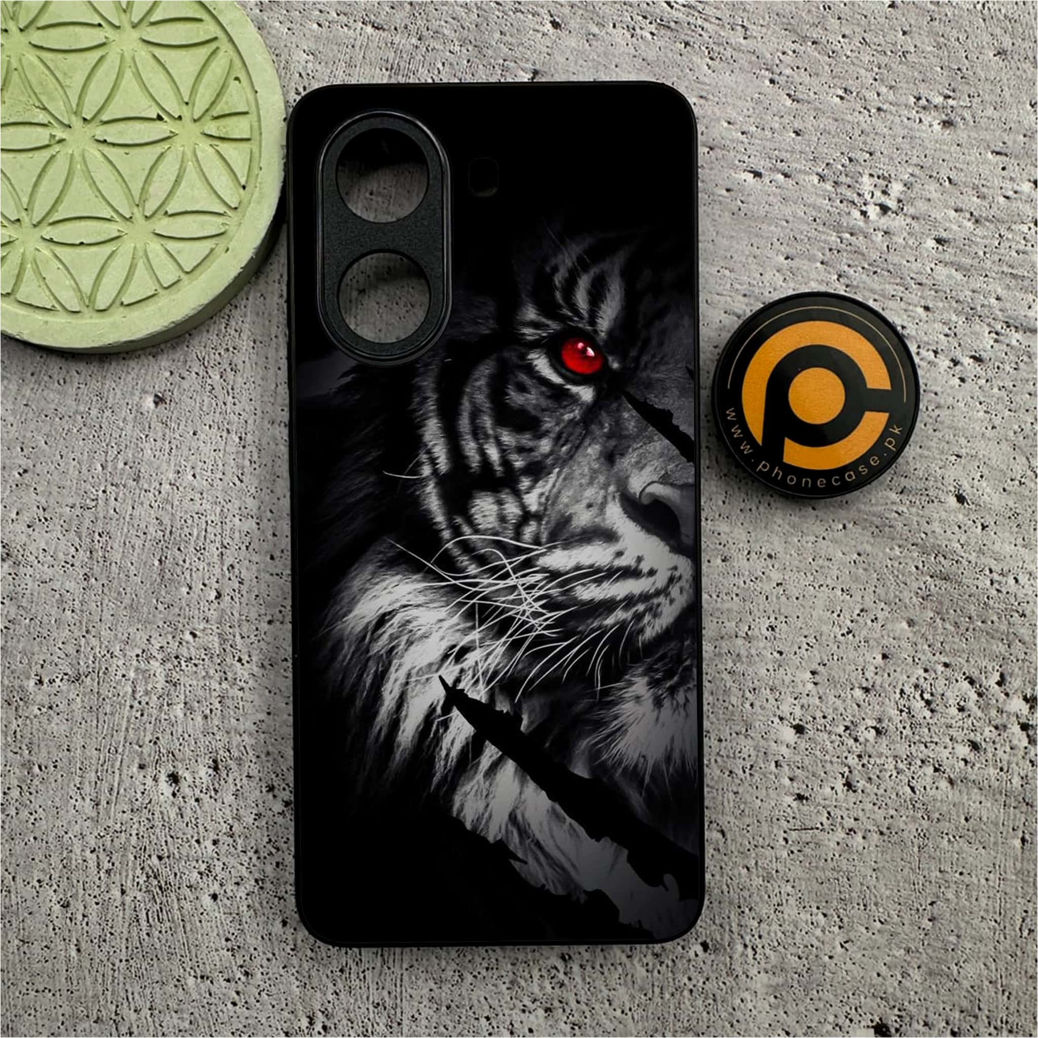 Xiaomi Poco X7 Pro 5G - Tiger Series - Premium Metal Printed soft Bumper shock Proof Case