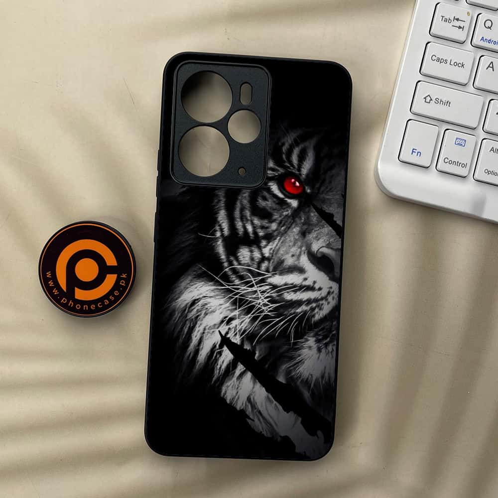 Realme 14 5G - Tiger Series - Premium Metal Printed soft Bumper Shock Proof Case