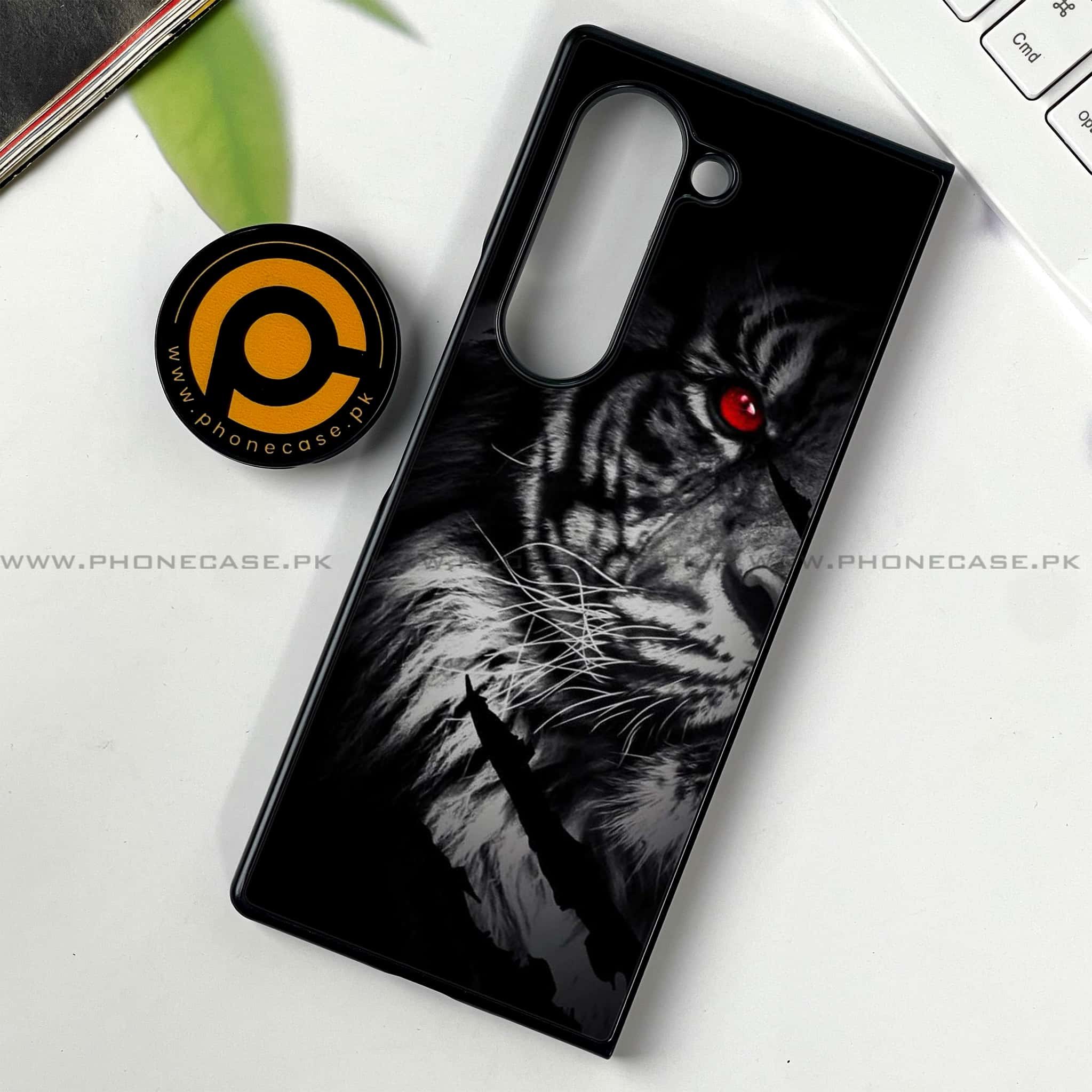 Samsung Galaxy Z Fold 6 - Tiger Series - Premium Printed Metal soft Bumper shock Proof Case