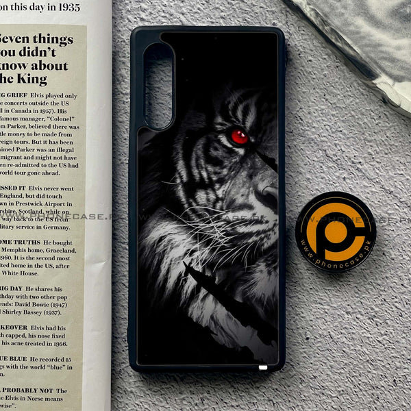 LG Velvet  / LG G9 - Tiger Design 7 - Premium Printed Glass soft Bumper shock Proof Case  CS-36673