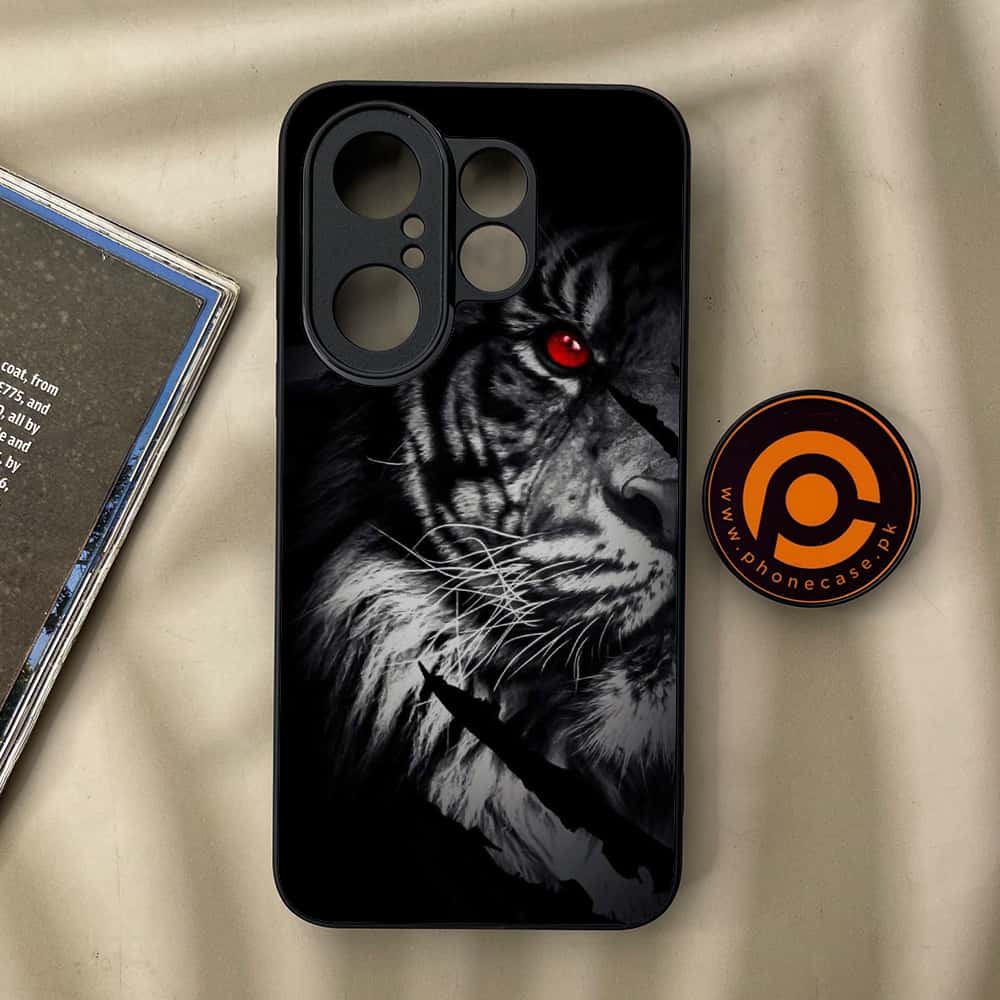 Vivo X200 FE - Tiger Series - Premium Metal Printed soft Bumper Shock Proof Case