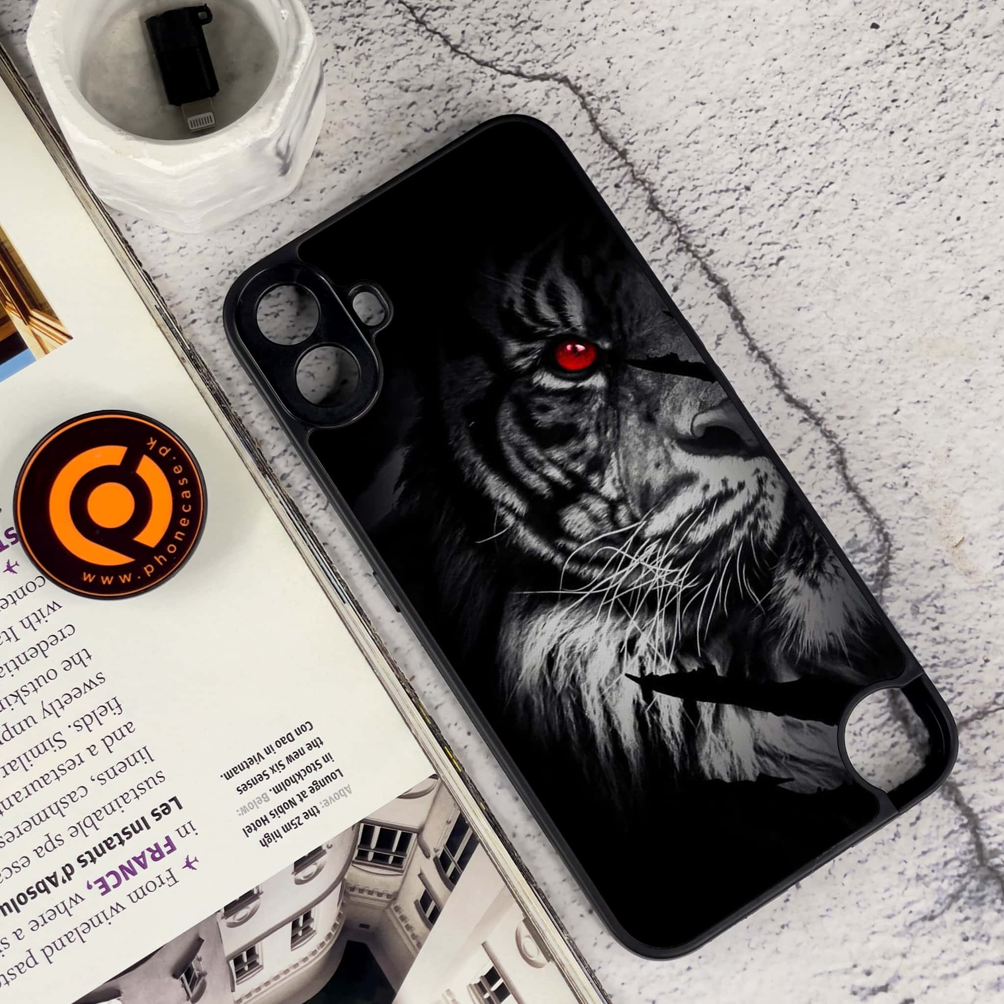Nothing CMF Phone 1 - Tiger Series - Premium Metal Printed soft Bumper Shock Proof Case