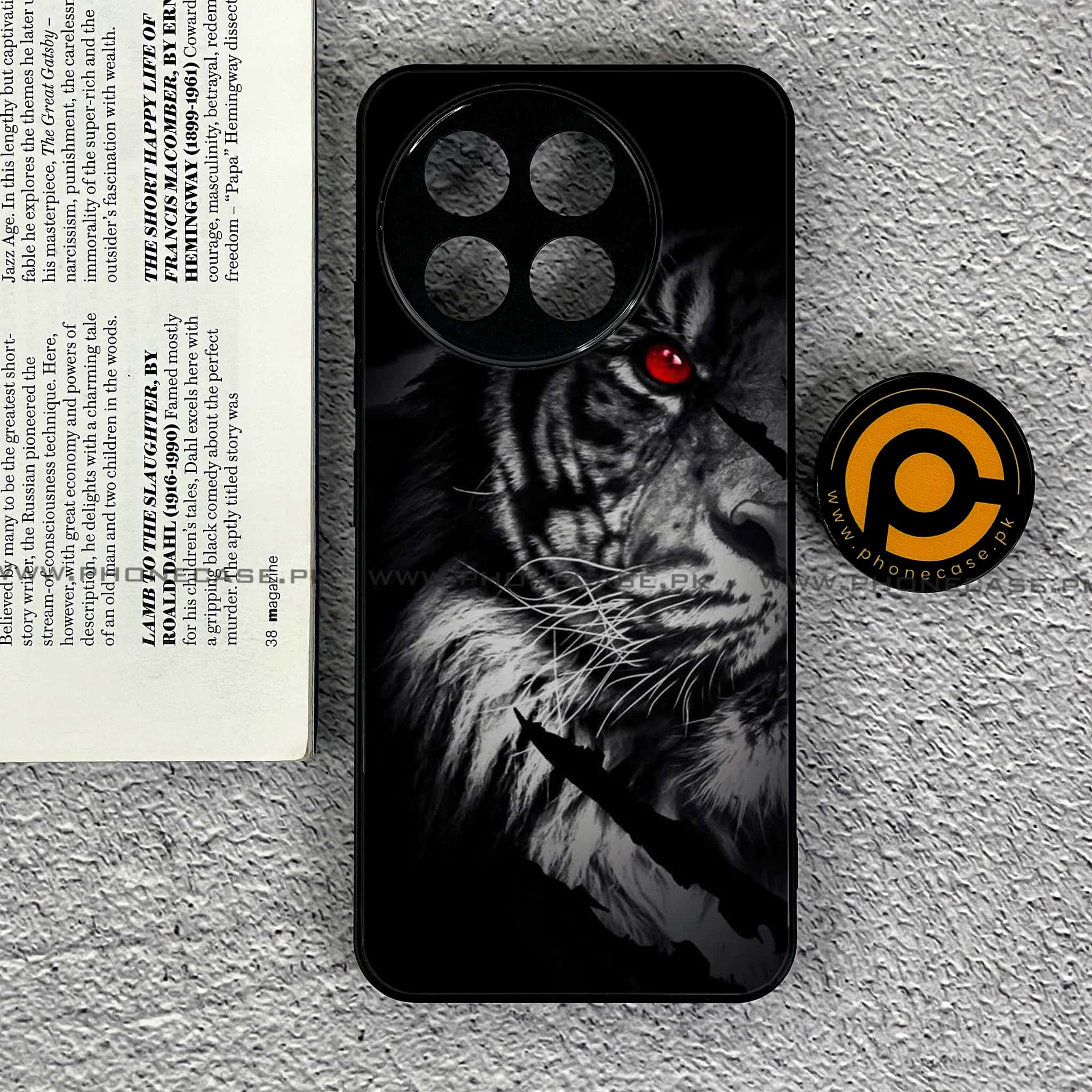 OnePlus Ace 5 - Tiger Series - Premium Metal Printed soft Bumper shock Proof Case