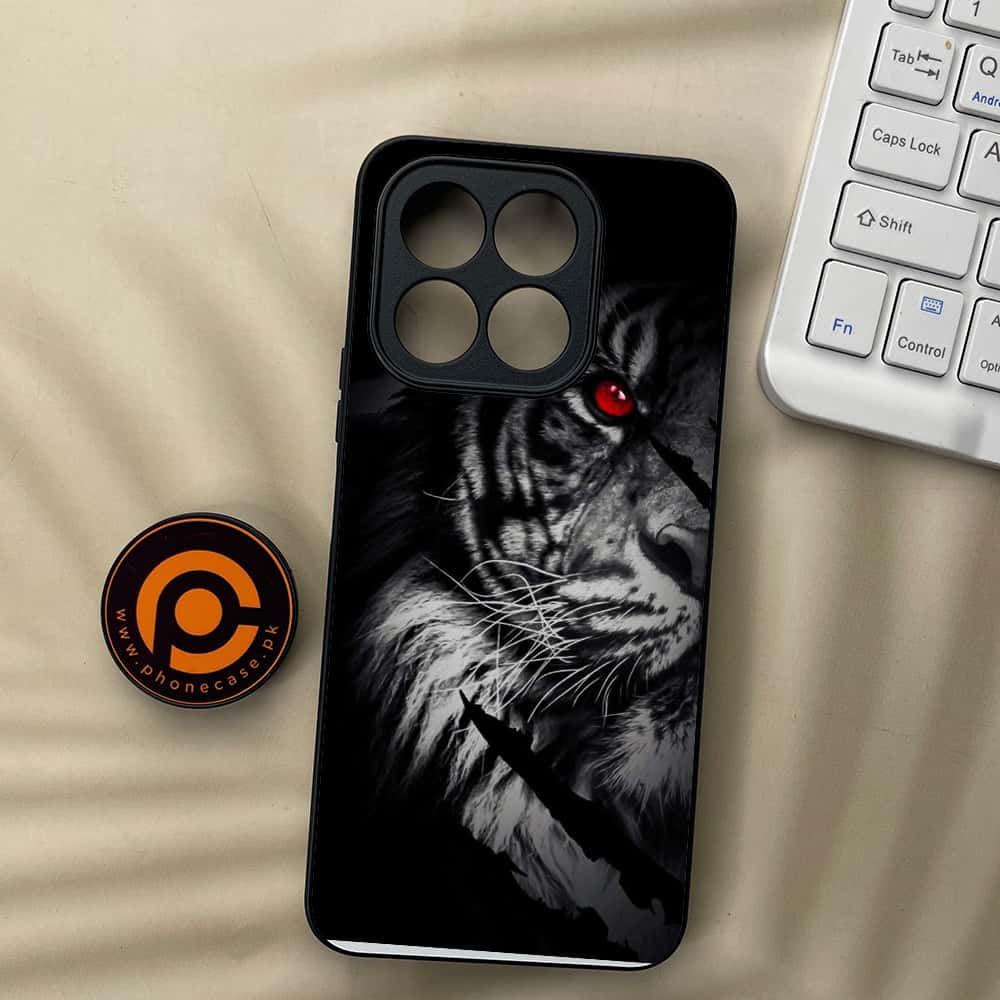 Honor X5b Plus - Tiger Series - Premium Metal  Printed soft Bumper shock Proof Case