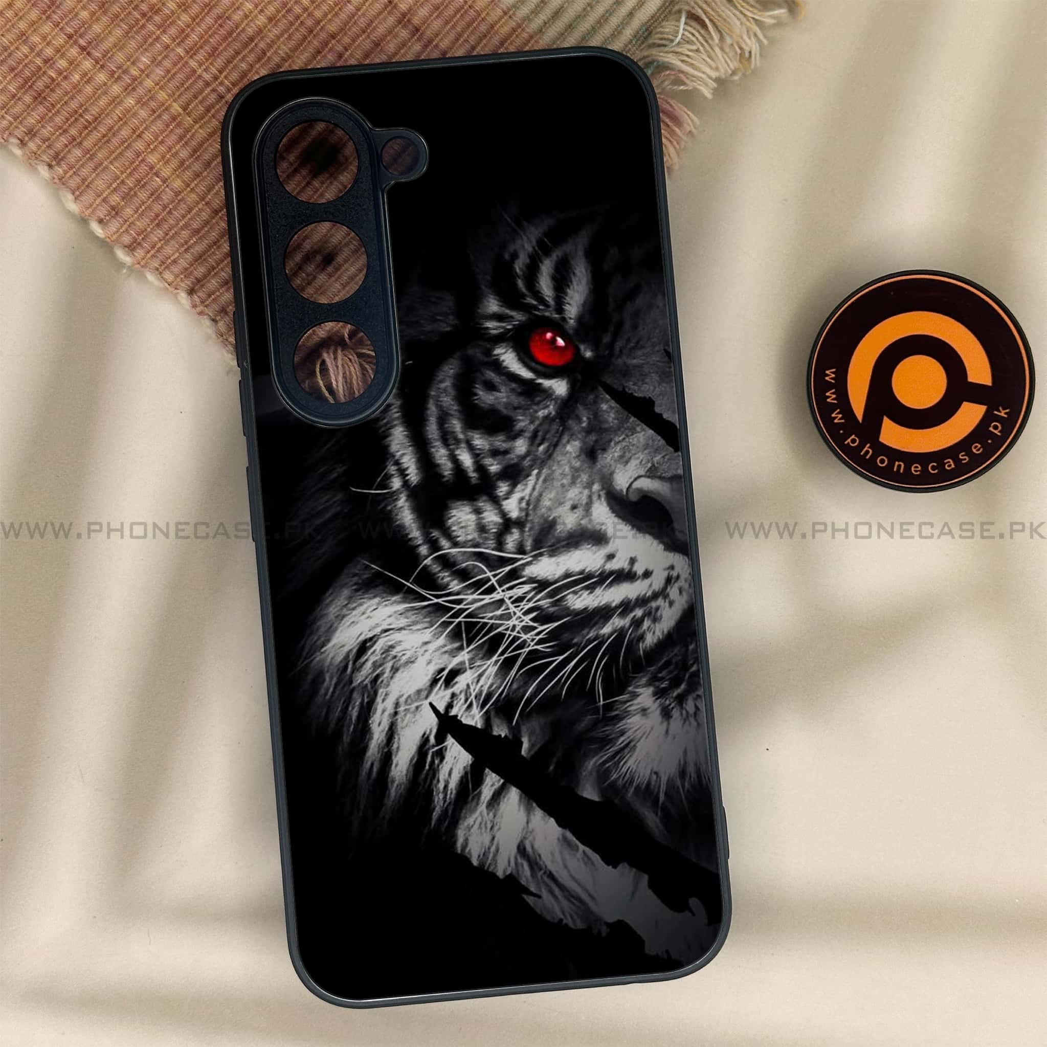 Tecno Spark 40 Pro - Tiger Series - Premium Metal Printed soft Bumper shock Proof Case