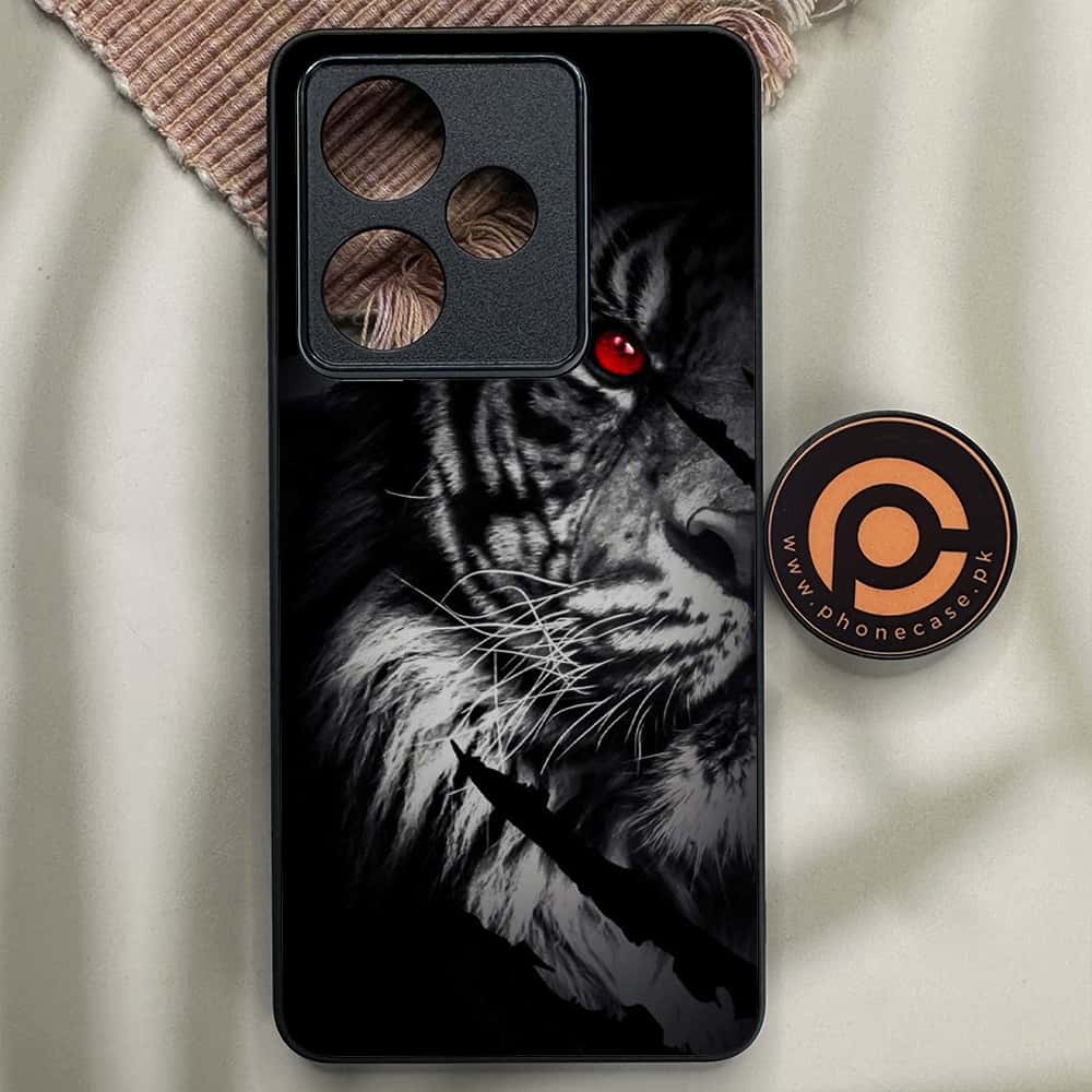 Realme GT 7 - Tiger Series - Premium Metal Printed soft Bumper shock Proof Case