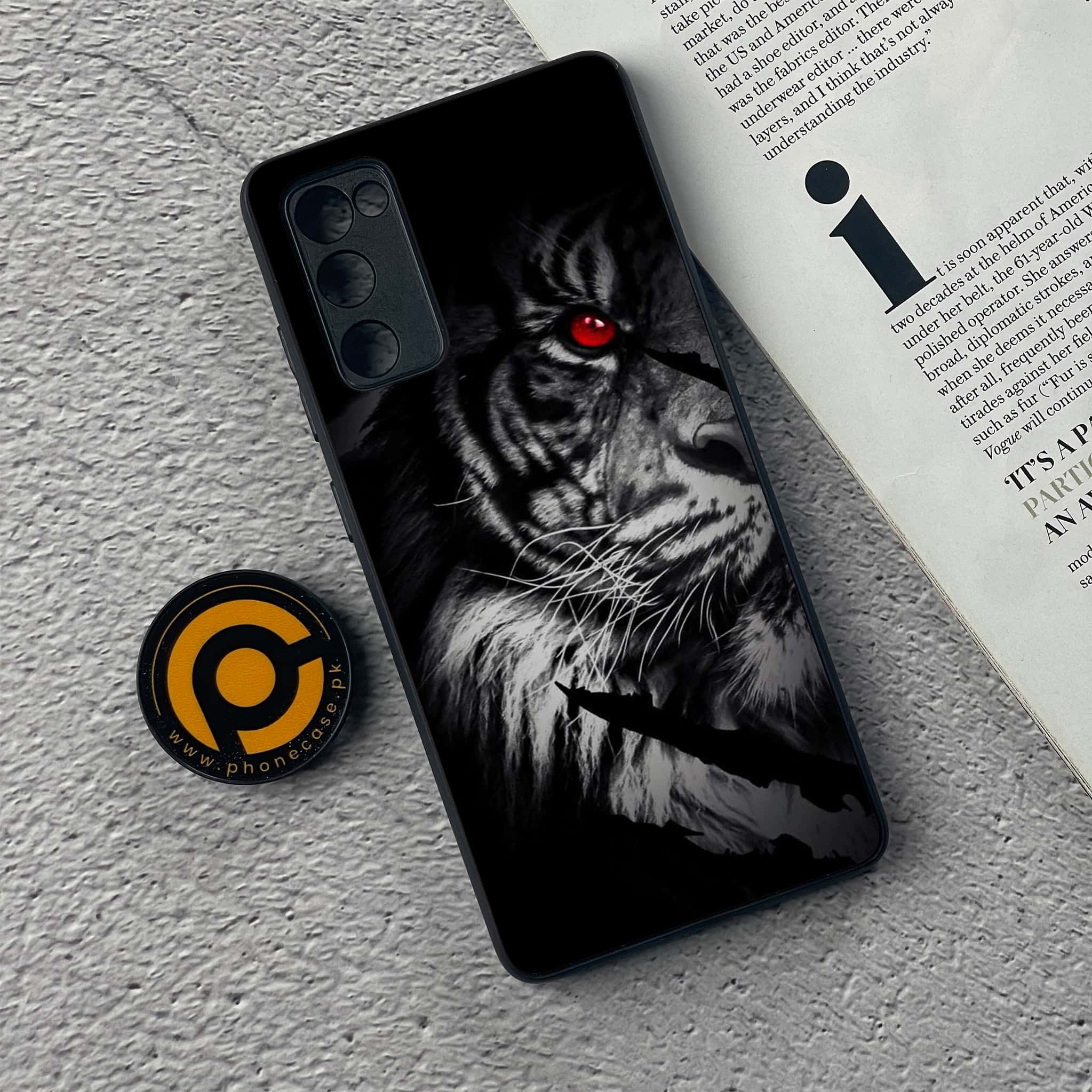 Samsung Galaxy S20 FE Tiger Art Series Premium Printed Glass soft Bumper shock Proof Case