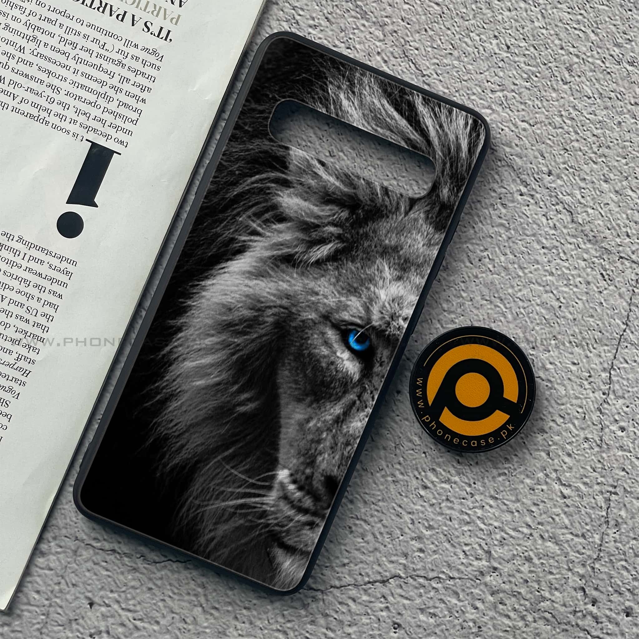 Samsung Galaxy S10 5G - Tiger Art Series - Premium Printed Glass soft Bumper shock Proof Case