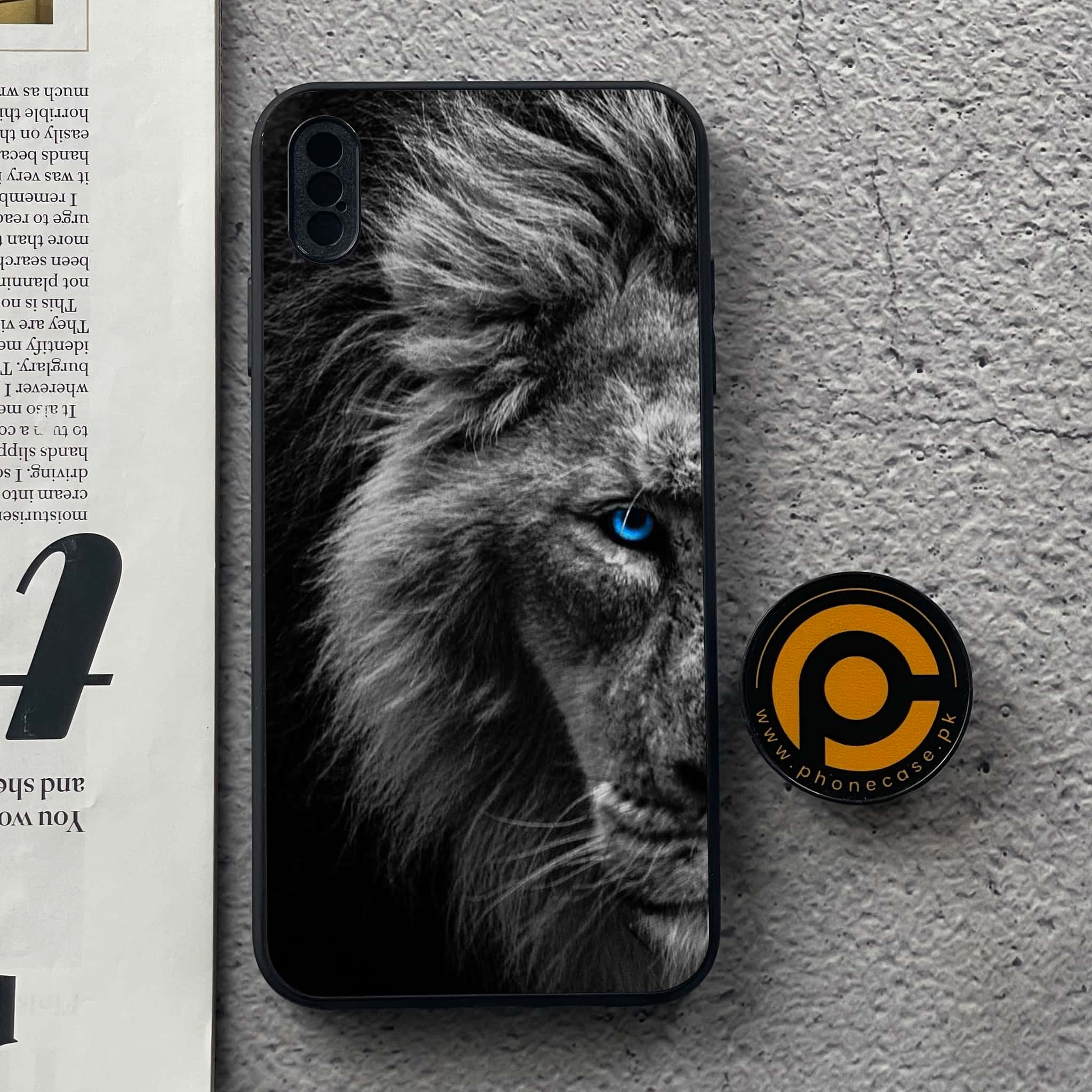 iPhone XS Max - Tiger Art Series - Premium Metal Printed soft Bumper shock Proof Case