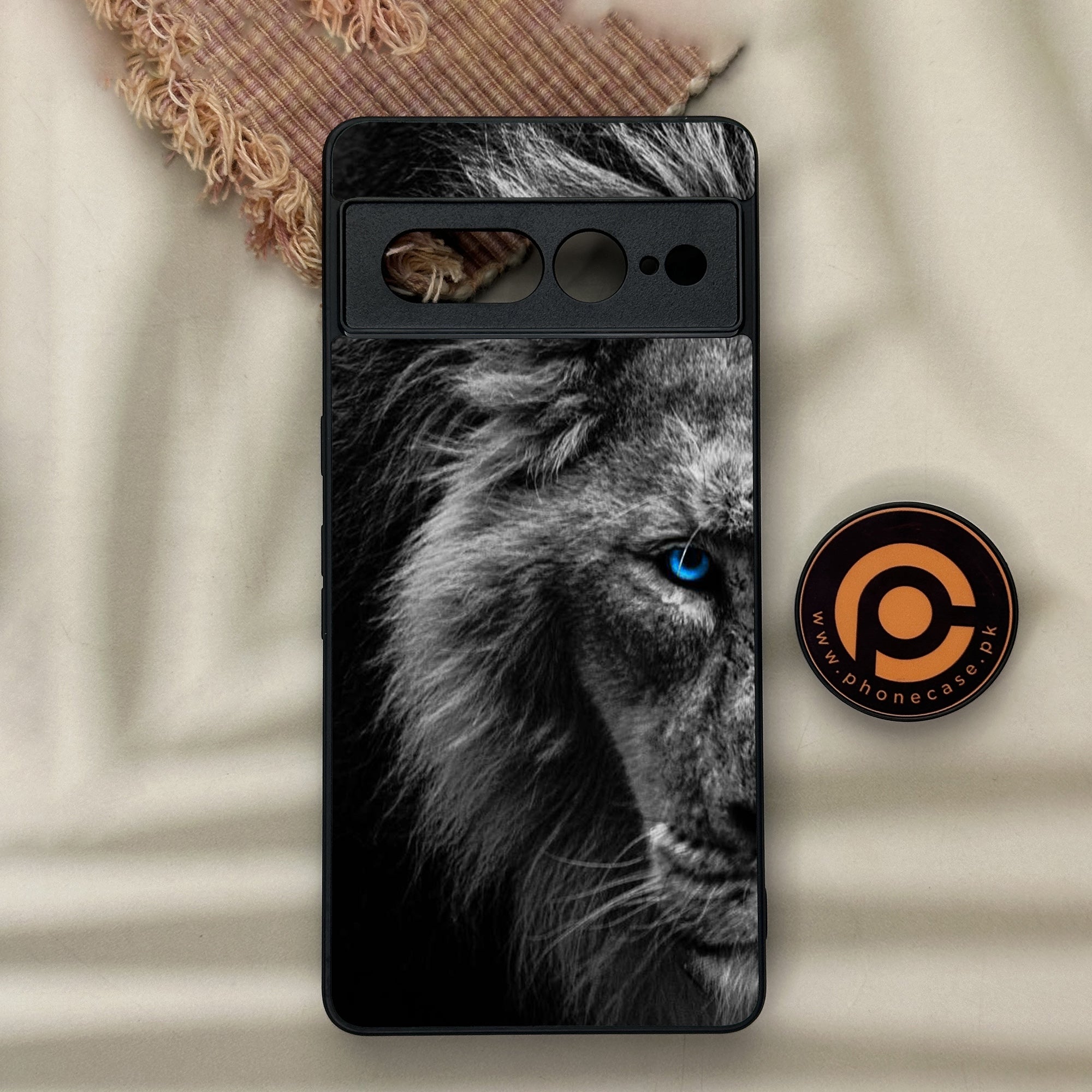 Google Pixel 7 Pro - Tiger Series - Premium Metal Printed soft Bumper Shock Proof Case