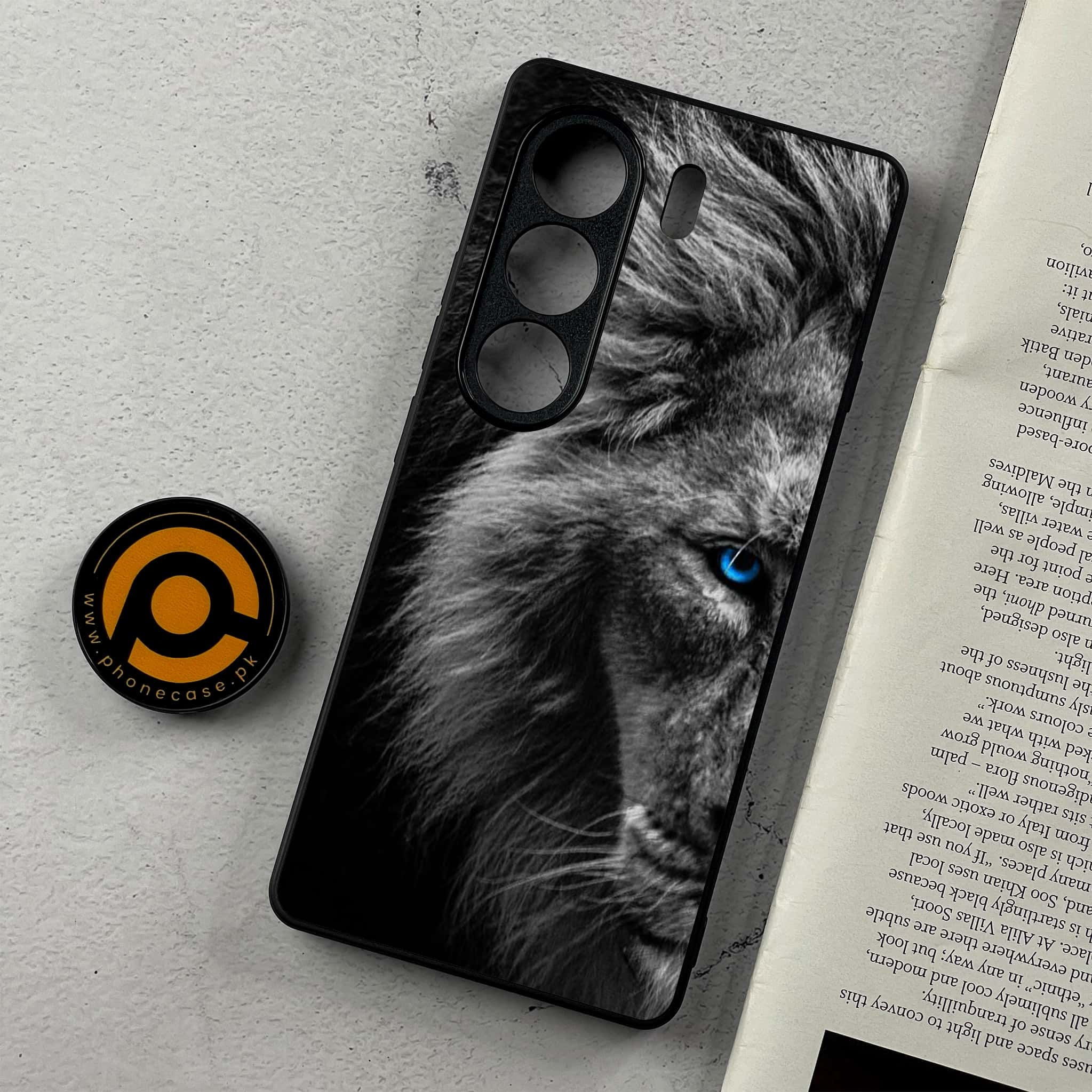 Tecno Camon 40 - Tiger Series - Premium Metal Printed Soft Bumper Shockproof Case