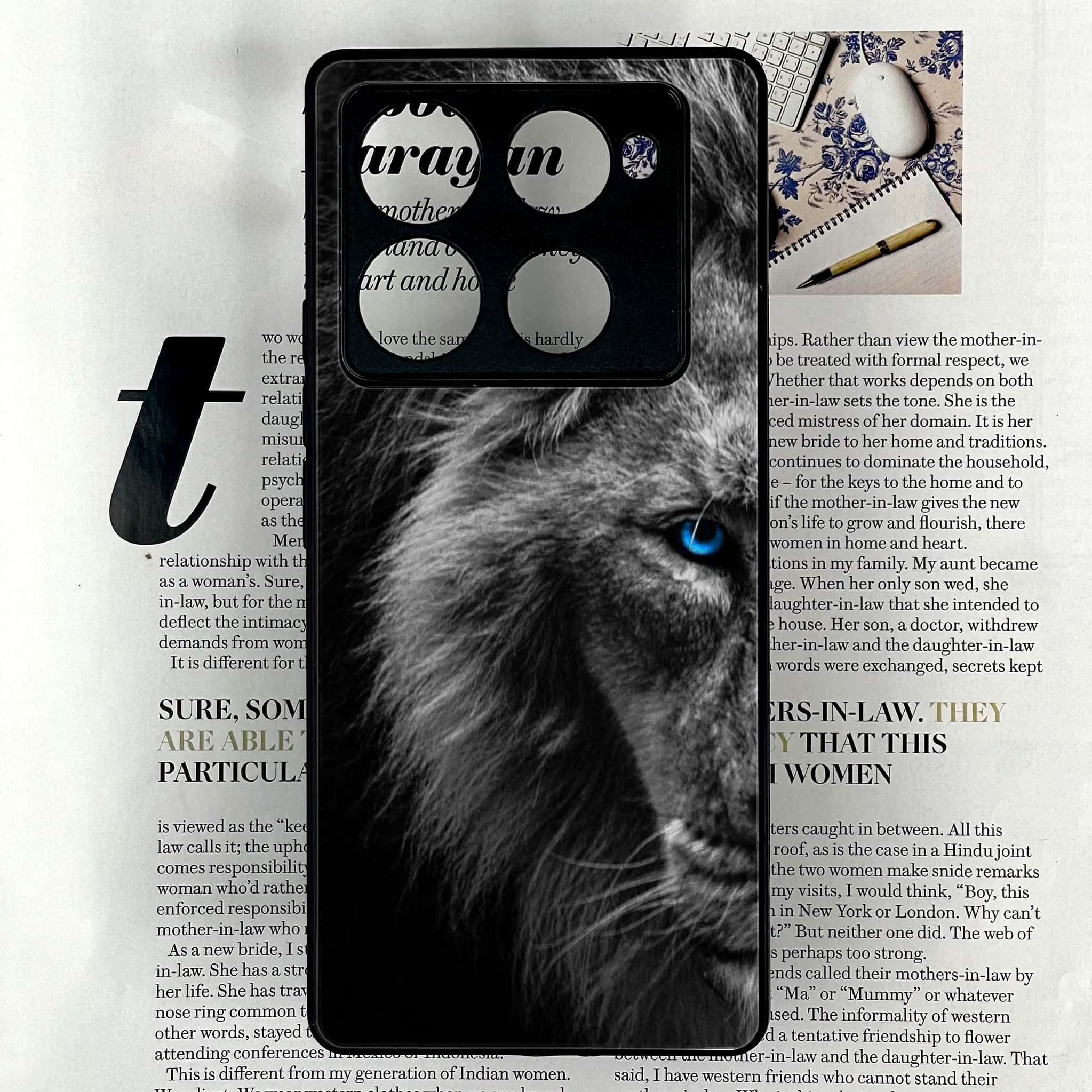 Infinix Note 40 Pro Plus - Tiger Series - Premium Metal Printed soft Bumper shock Proof Case