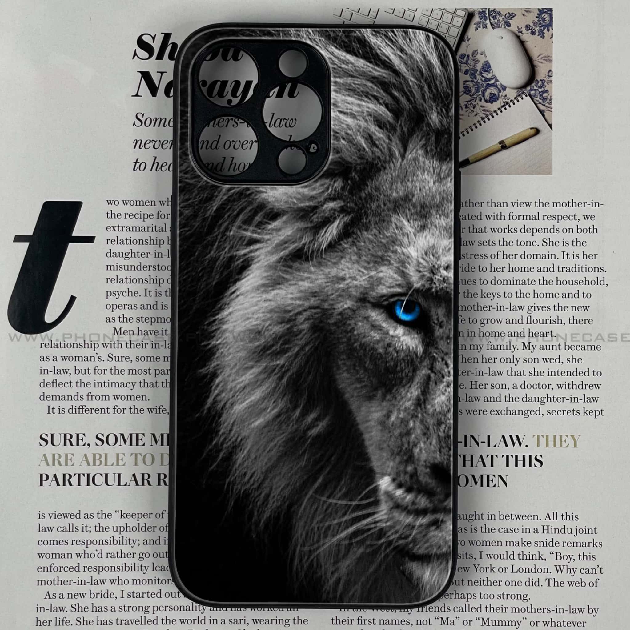 iPhone 13 Pro Max  - Tiger Art Series - Premium Metal Printed soft Bumper shock Proof Case