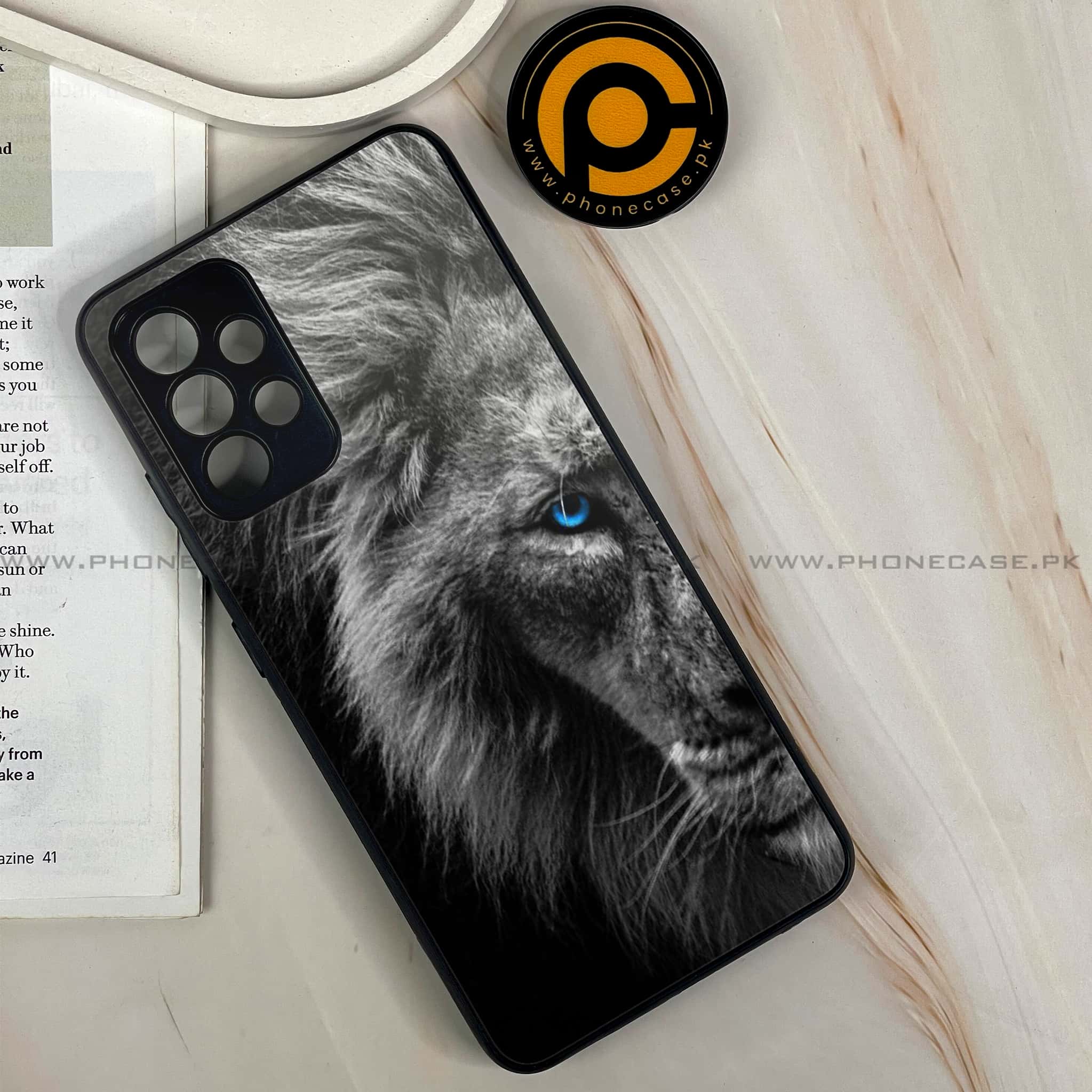 Samsung Galaxy A13 - Tiger Art Series - Premium Printed Glass soft Bumper shock Proof Case