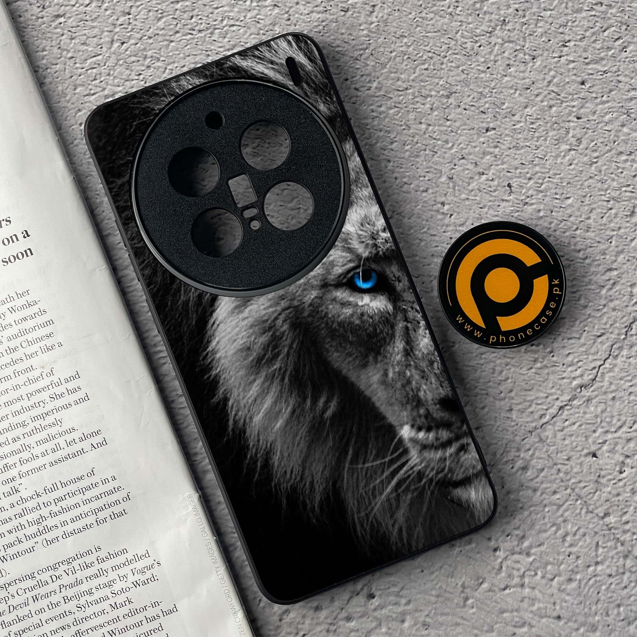 Vivo X200 Pro - Tiger Series - Premium Metal  Printed soft Bumper shock Proof Case