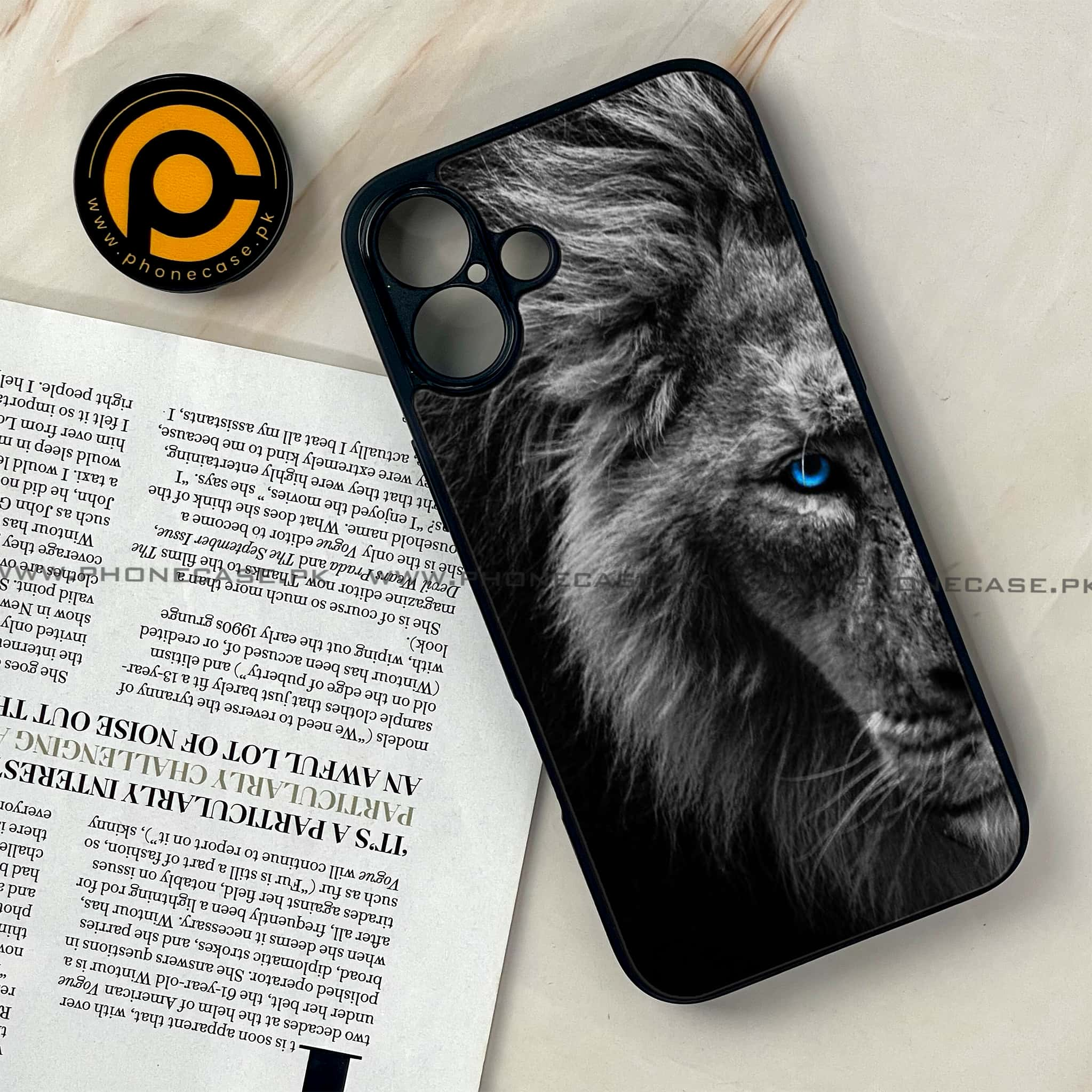 iPhone 16 Plus - Tiger Series - Premium Printed Glass soft Bumper shock Proof Case