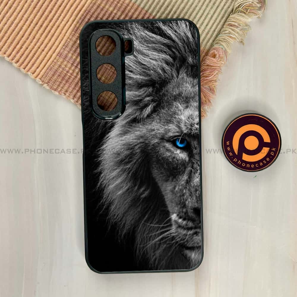 Infinix Hot 60i - Tiger Series - Premium Metal Printed soft Bumper shock Proof Case