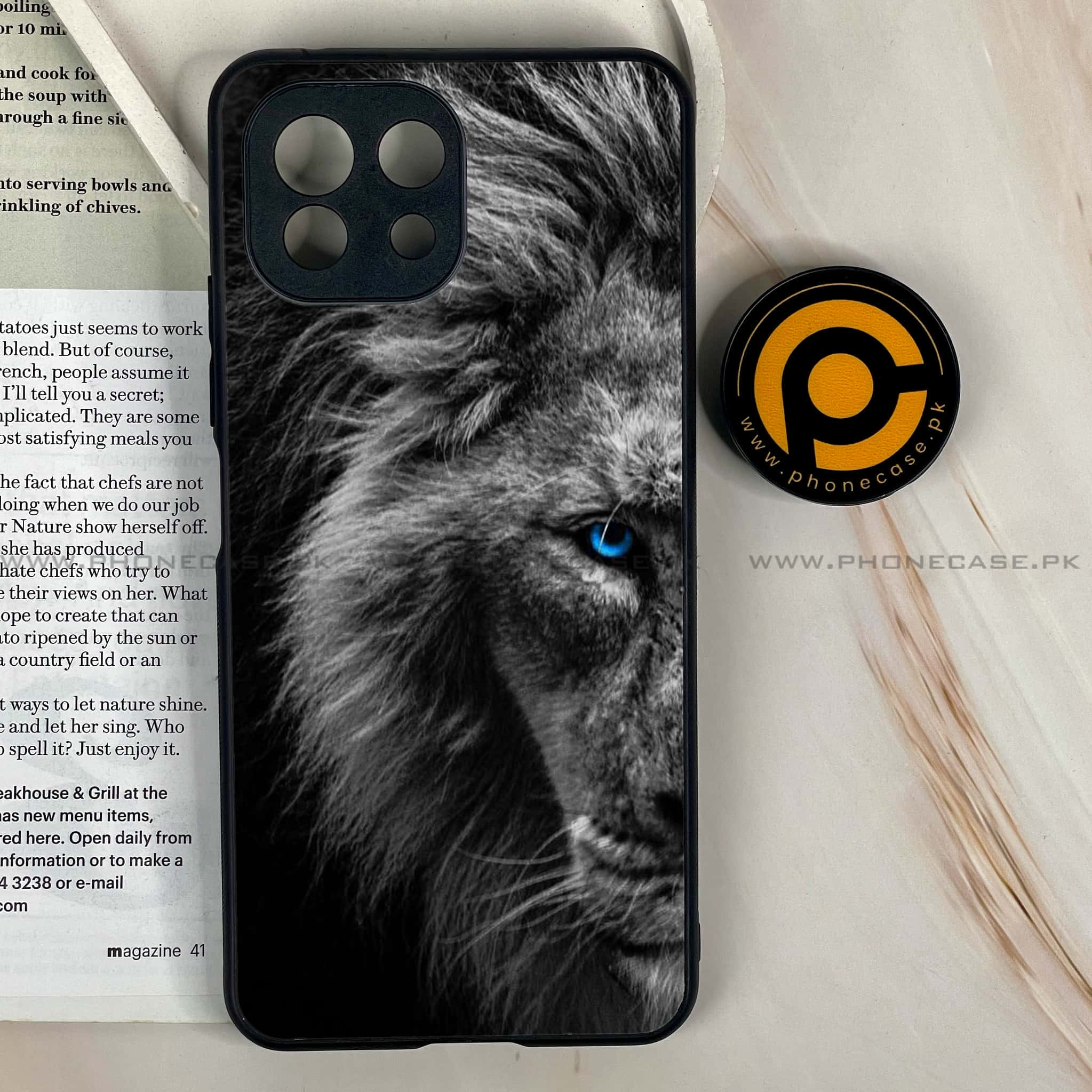 Mi 11 Lite - Tiger Art Series - Premium Printed Glass soft Bumper shock Proof Case