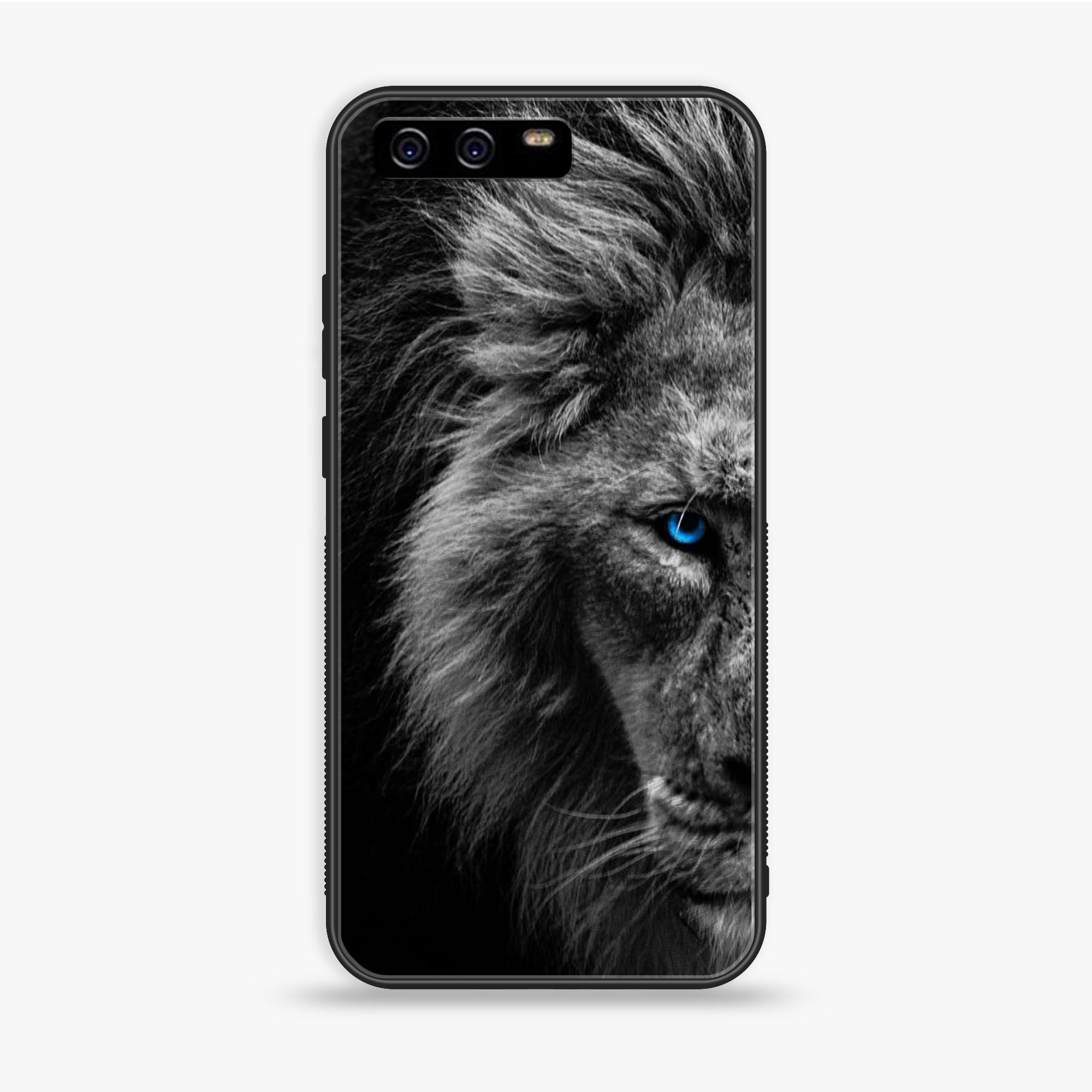 Huawei P10 Plus - Tiger Series - Premium Printed Glass Soft Bumper Shock Proof Case