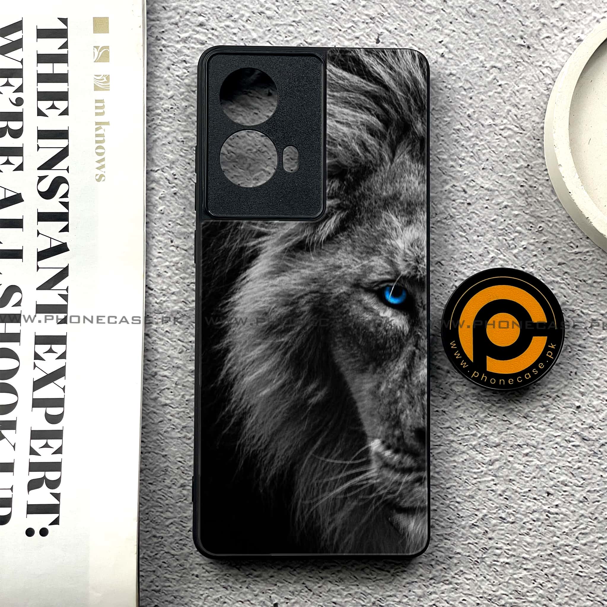 Moto G85 - Tiger Series - Premium Printed Glass soft Bumper shock Proof Case