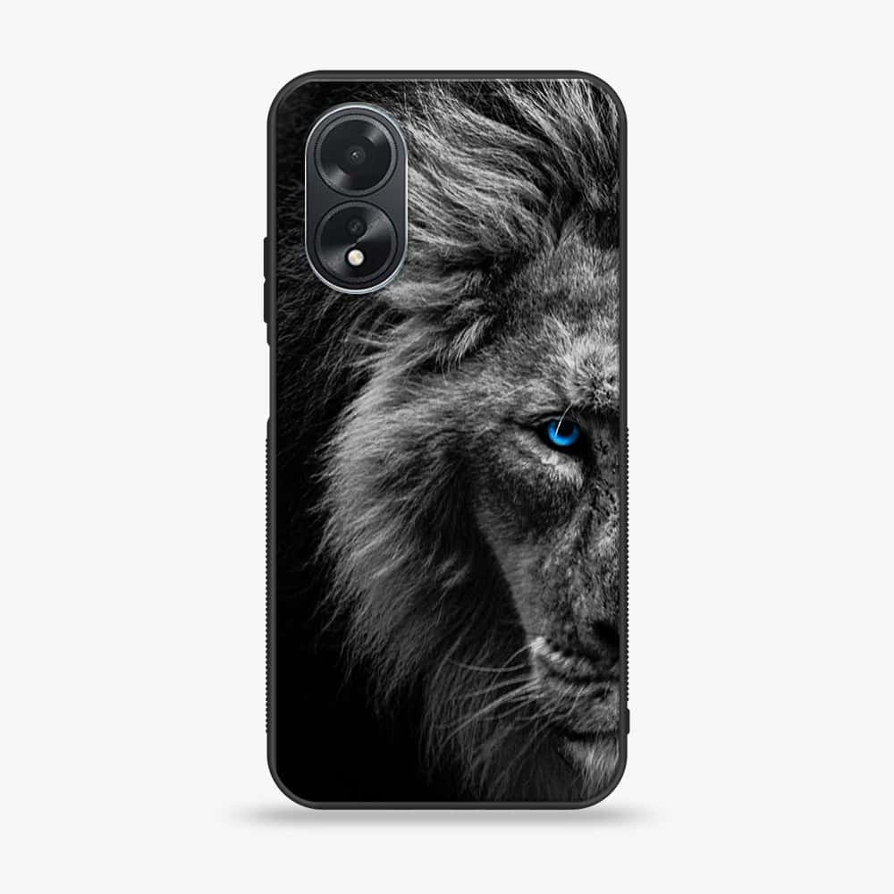 Oppo A18 4G - Tiger Series - Premium Printed Glass soft Bumper shock Proof Case