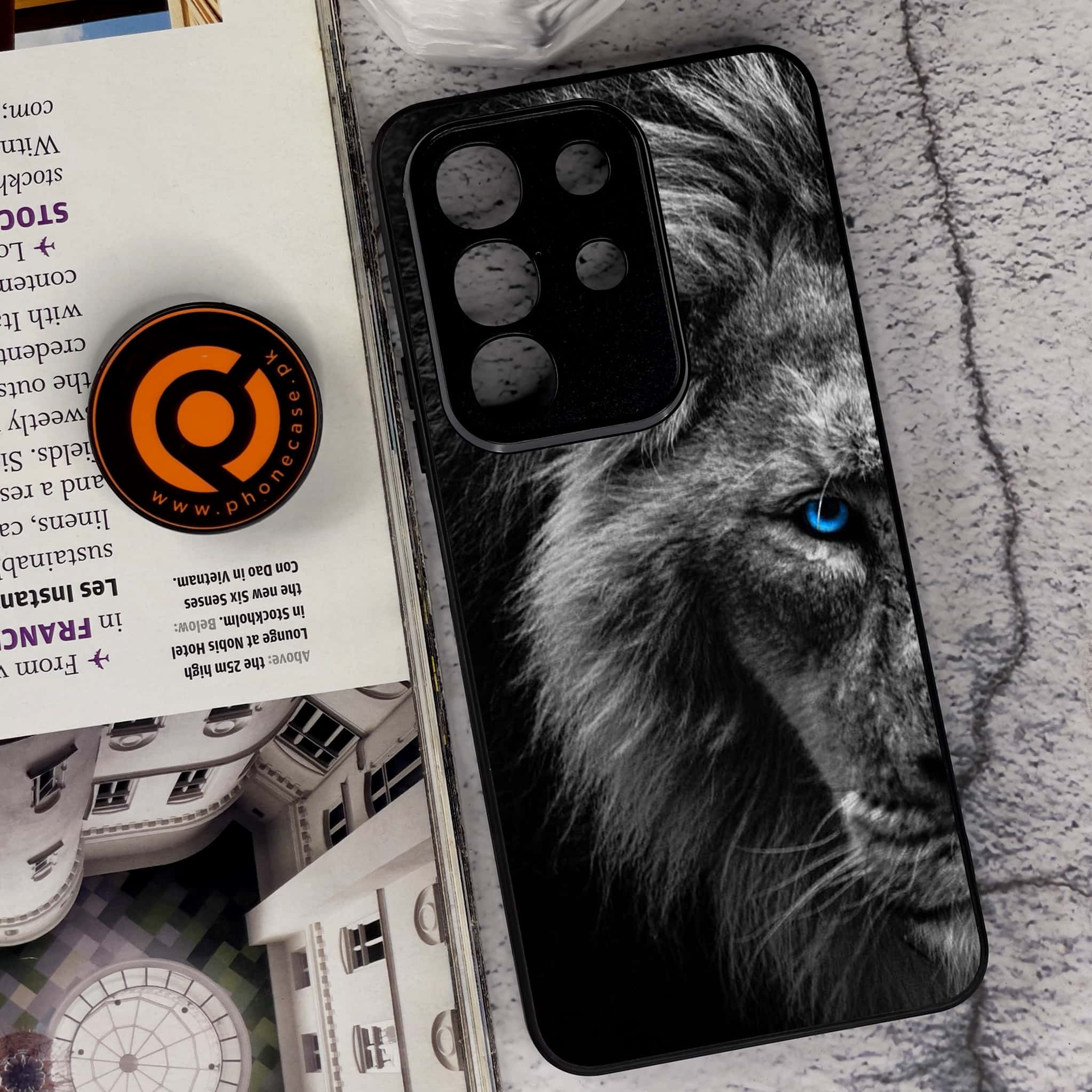 Vivo Y29 4G - Tiger Series - Premium Metal Printed soft Bumper Shock Proof Case