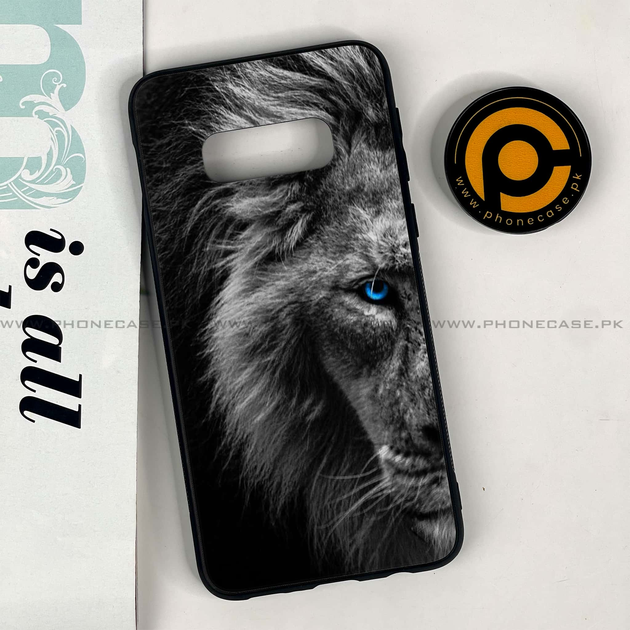 Galaxy S10e - Tiger Series - Premium Printed Glass soft Bumper shock Proof Case