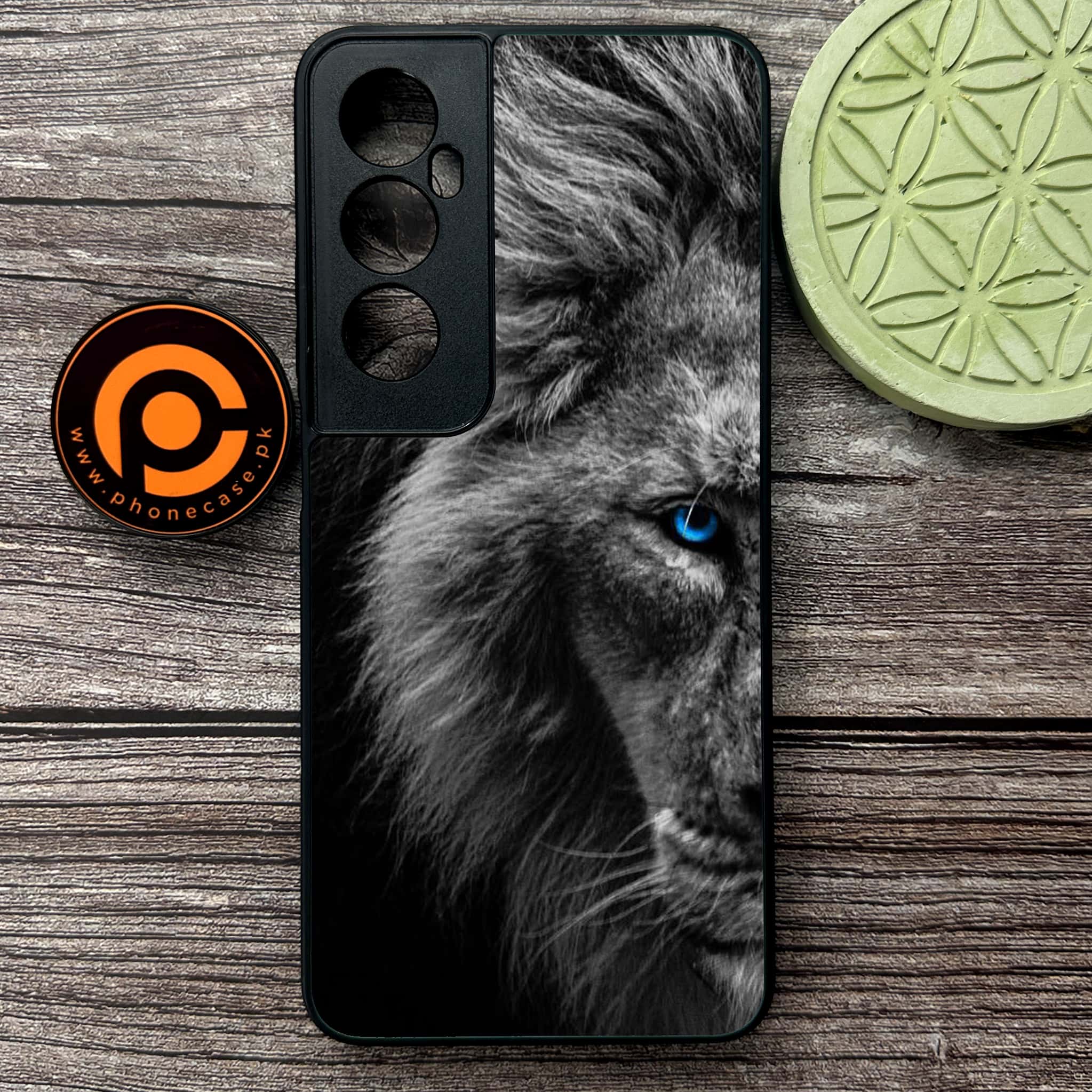 Realme C65  - Tiger Series - Premium Metal Printed soft Bumper shock Proof Case