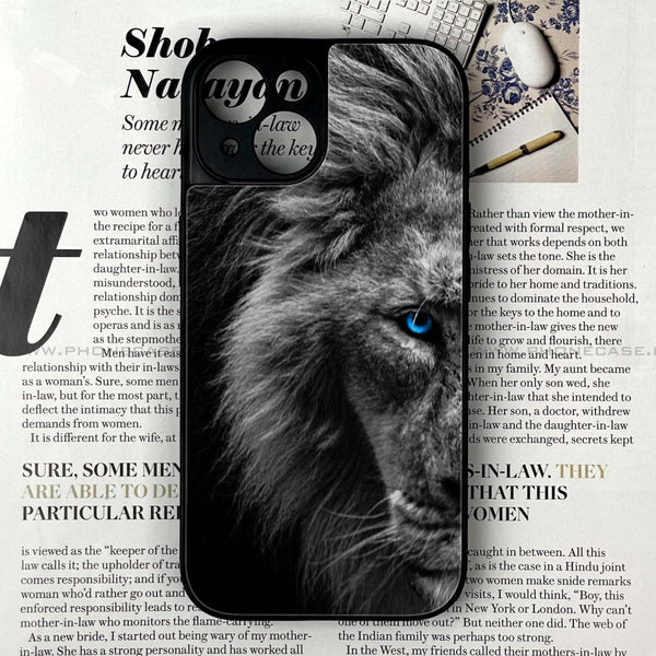 iPhone 13 Mini - Tiger Art series - Premium Printed Glass soft Bumper shock Proof Case