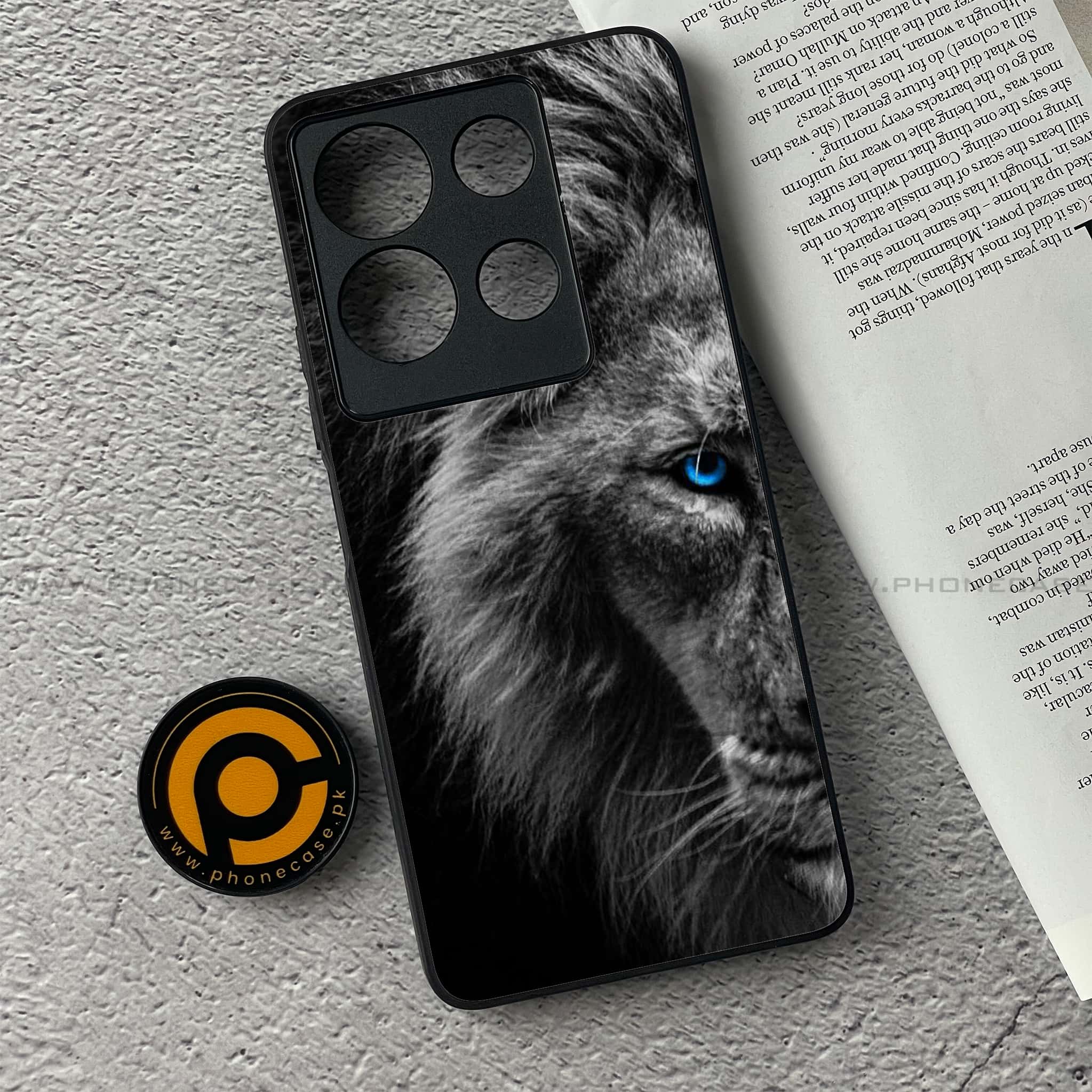 Infinix Note 30 - Tiger Series - Premium Printed Glass soft Bumper shock Proof Case