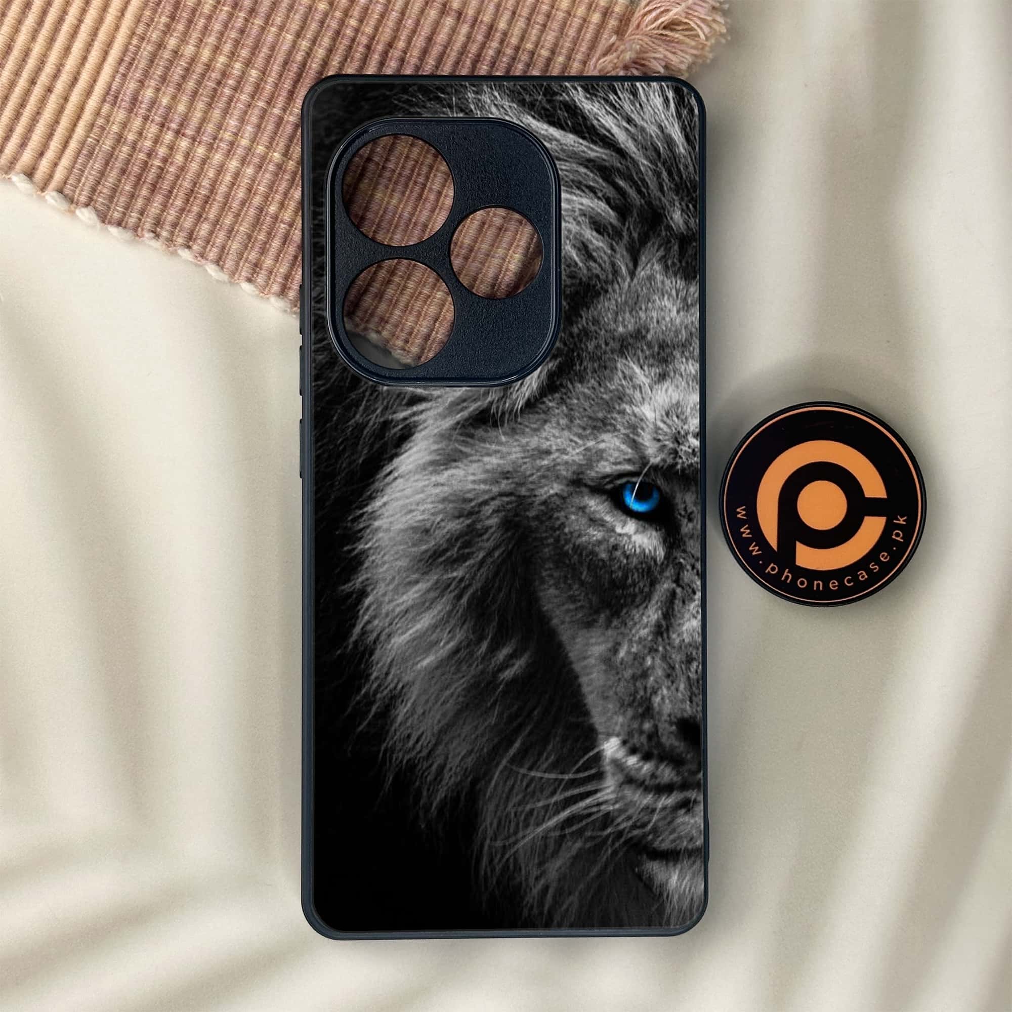 Realme GT 6 - Tiger Series - Premium Metal Printed soft Bumper shock Proof Case