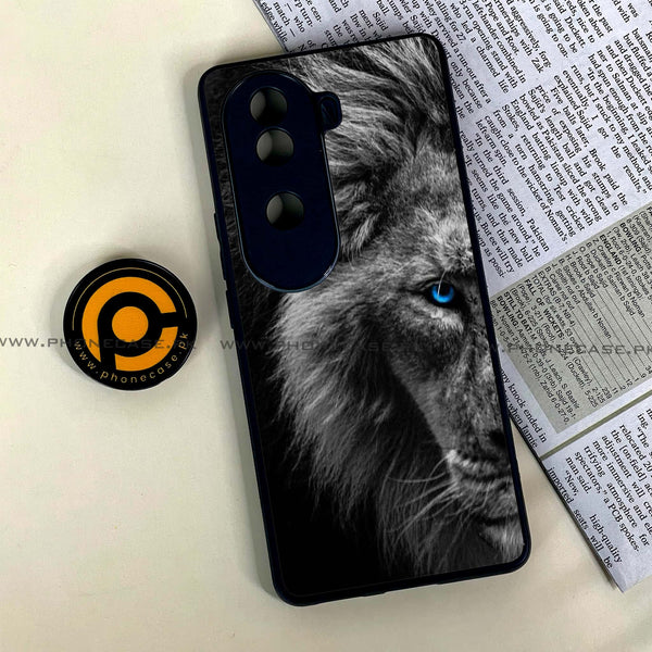 Vivo V40e - Tiger Design 8  - Premium Metal Printed soft Bumper shock Proof Case CS-34344