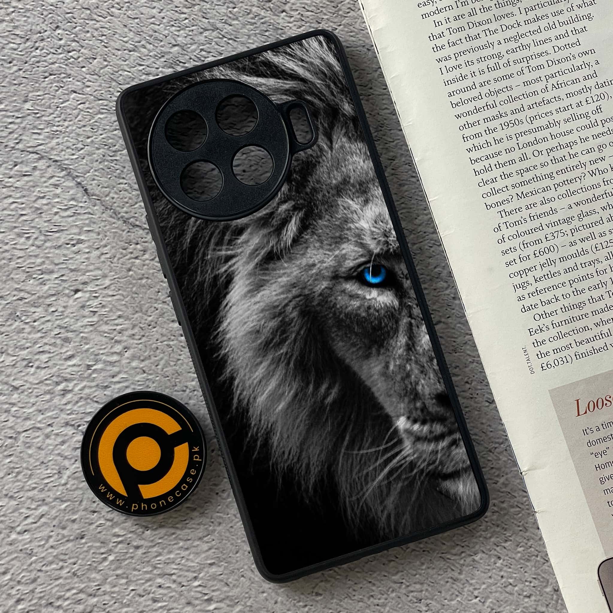 Tecno Spark 20 pro plus - Tiger Series - Premium Printed Glass soft Bumper shock Proof Case