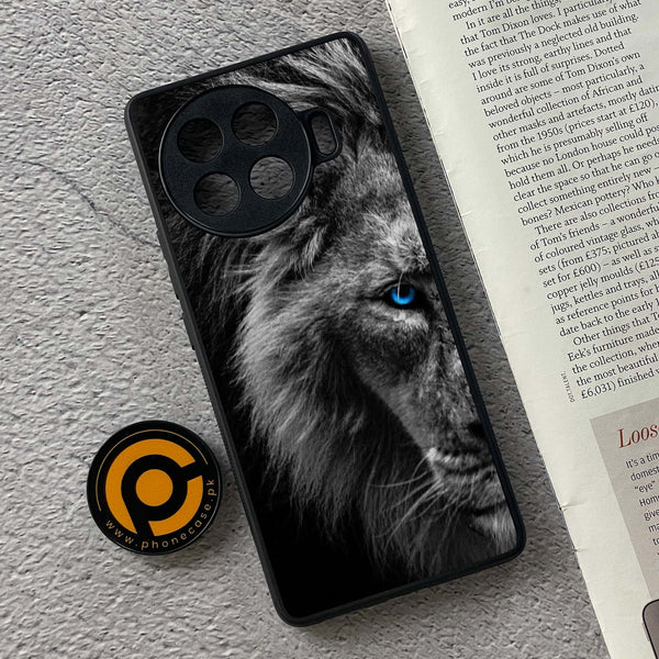 Tecno Spark 20 pro plus - Tiger Design 8- Premium Printed Glass soft Bumper shock Proof Case CS-46153