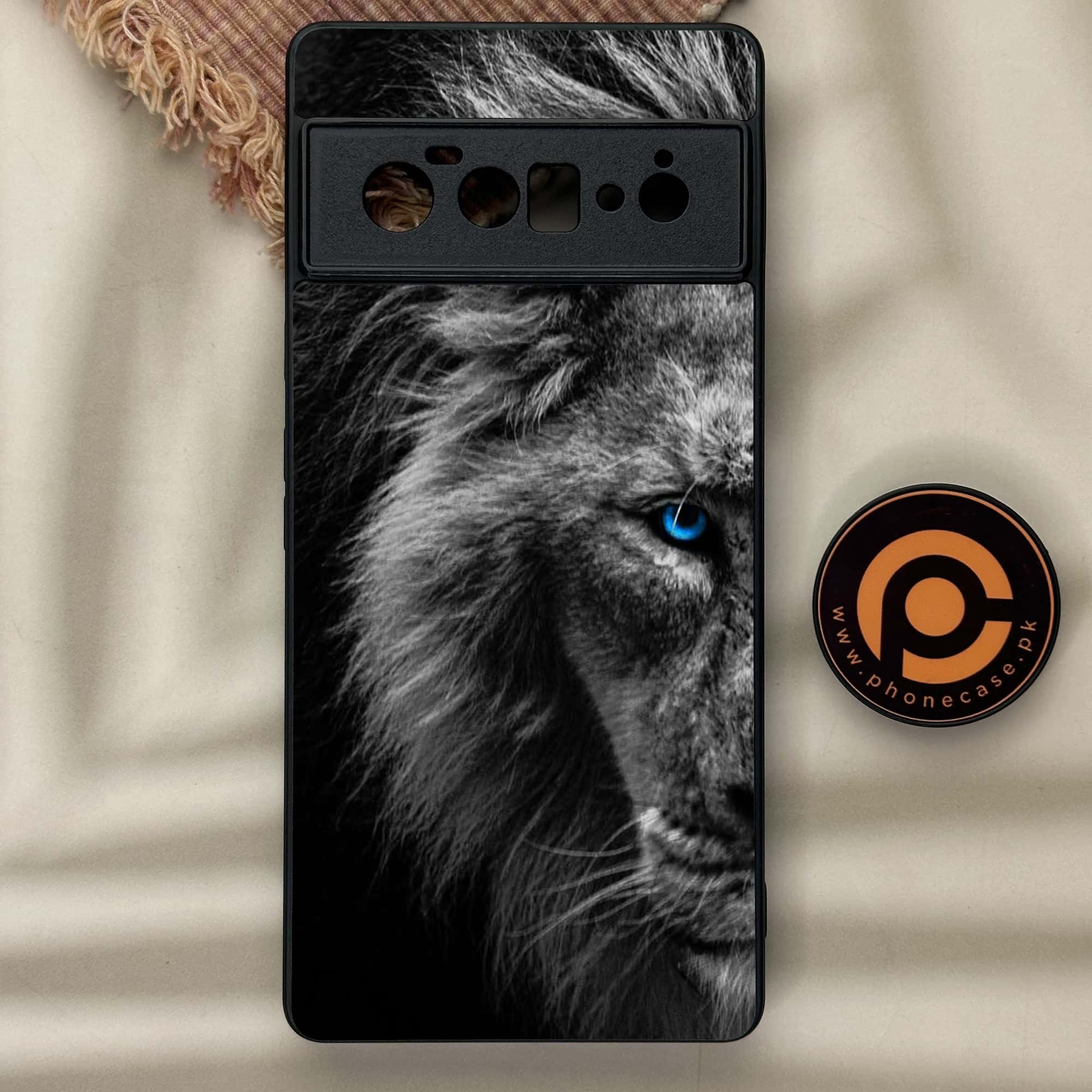 Google Pixel 6A - Tiger Series - Premium Metal Printed soft Bumper Shock Proof Case
