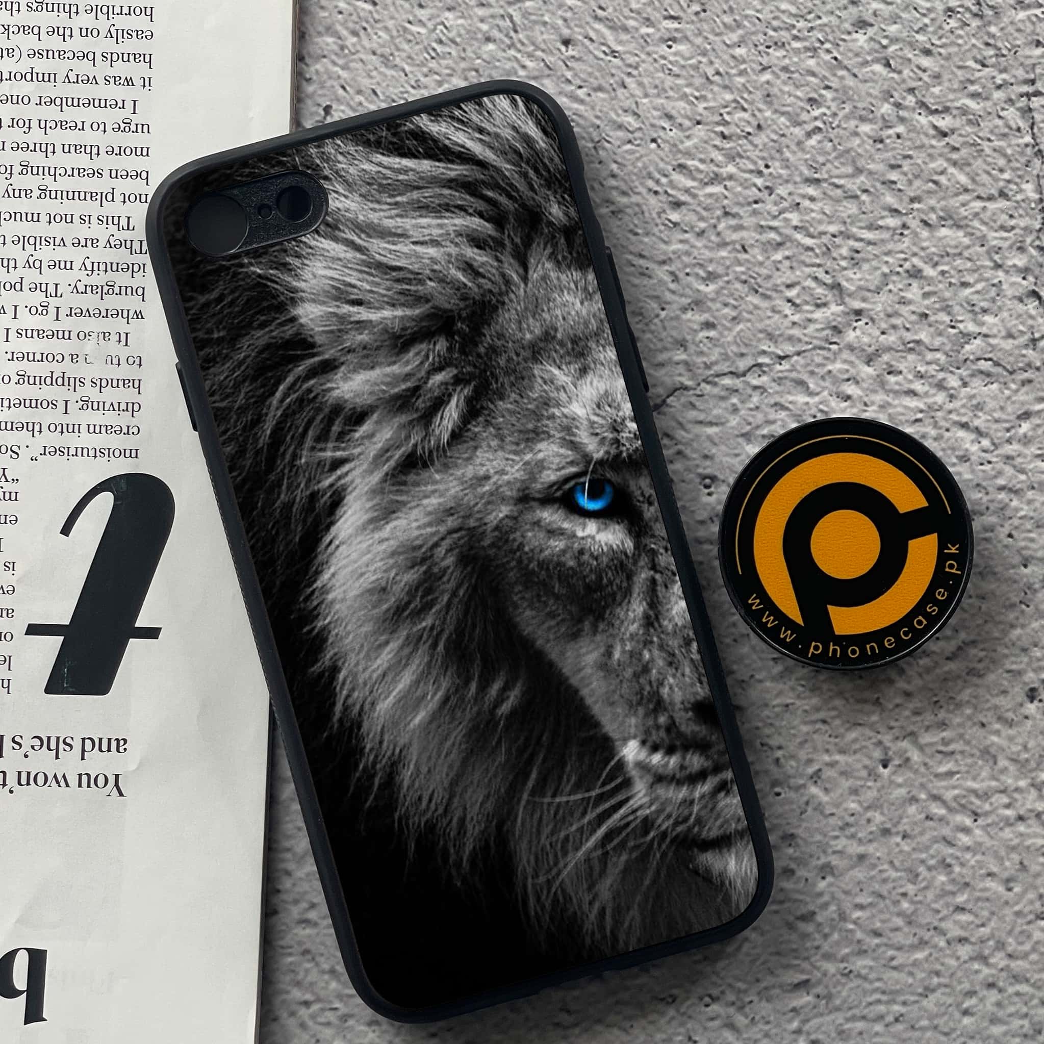 iPhone 7 / 8 - Tiger Art Series - Premium Printed Glass soft Bumper shock Proof Case