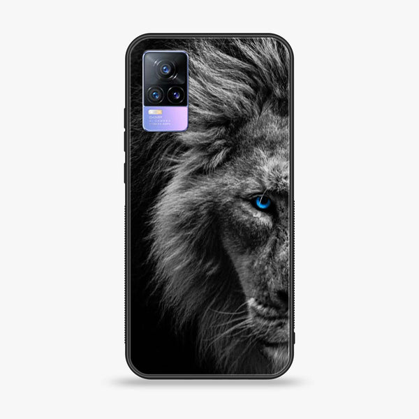 Vivo V21e - Tiger Design 8 - Premium Printed Glass soft Bumper shock Proof Case CS-14240